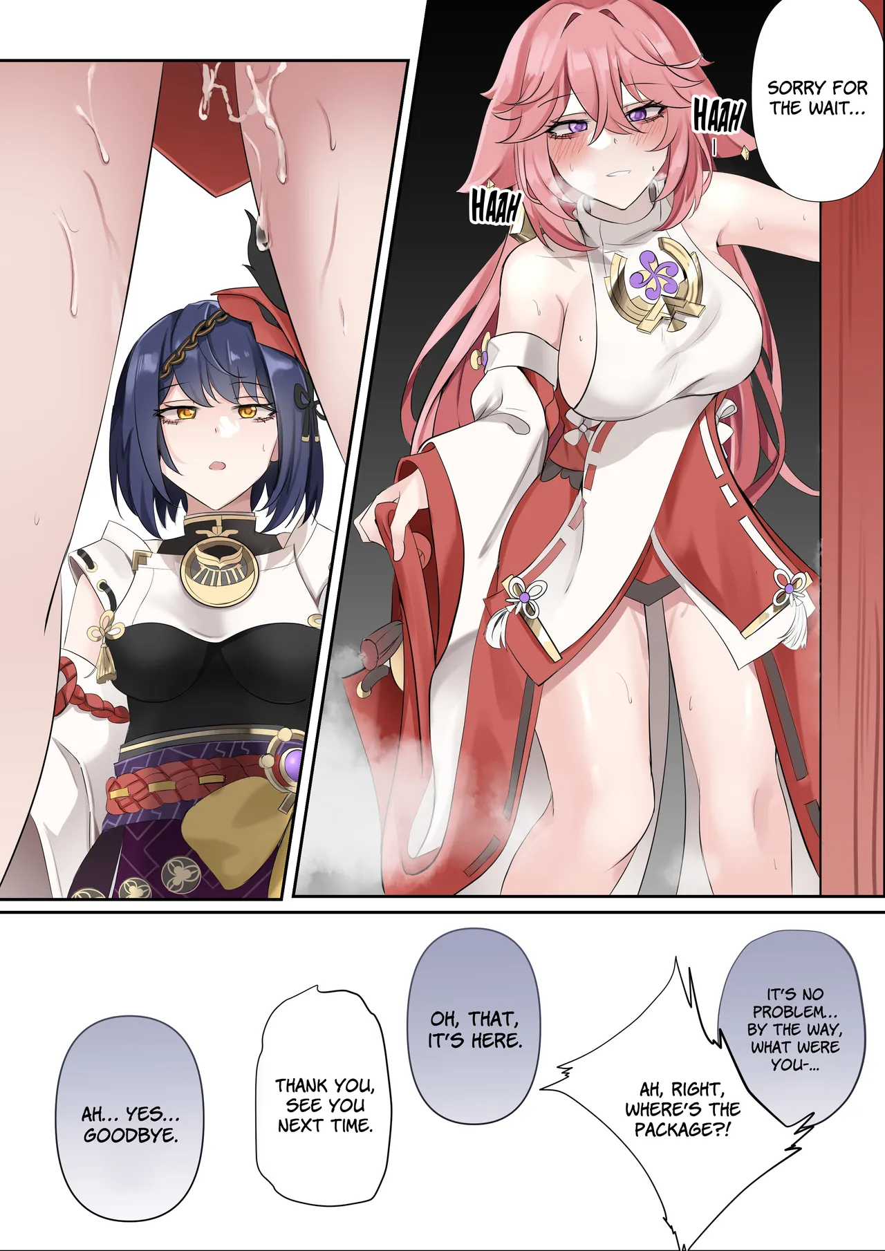 Douryuu | Same Style page 48 featuring yae miko genshin impact parody - sole female sole male hentai manga - read online free