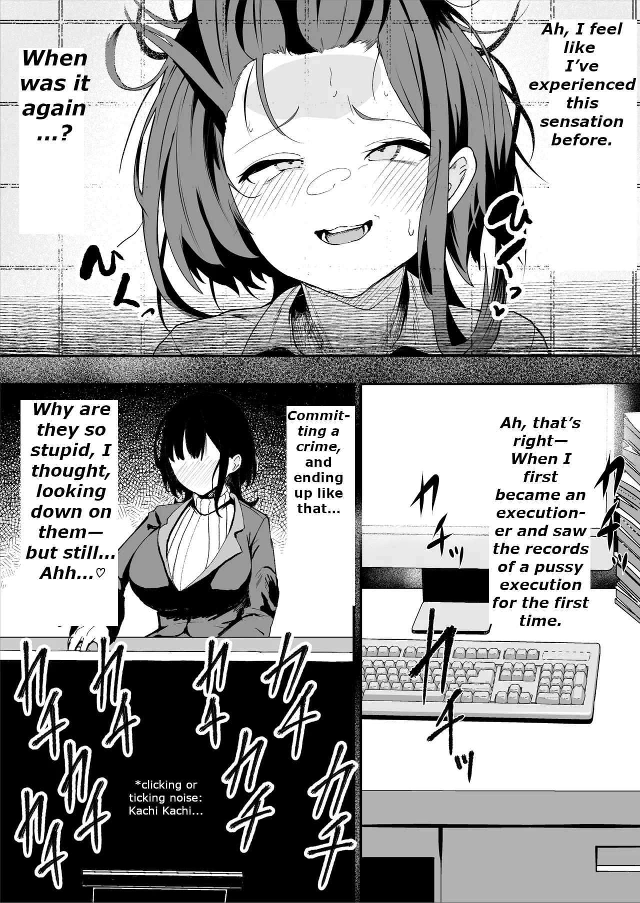 The Story of a Gloomy Execution Officer Who Accidentally Sensation-Blocks Her Own Pussy page 60 original parody - multiple orgasms x-ray hentai manga - read online free