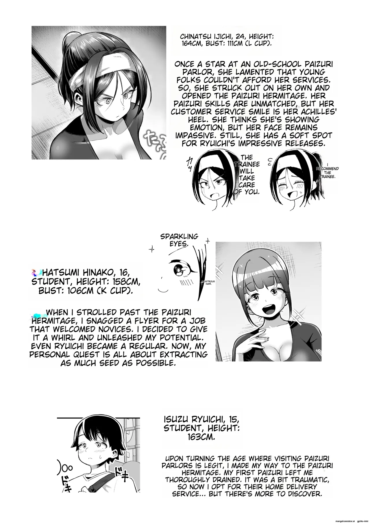 [Moriya (Tenkomori)] Sakutto Nukeru Ninki no Paizuri-ya-san [English] page 42 original parody - big breasts group hentai manga - read online free