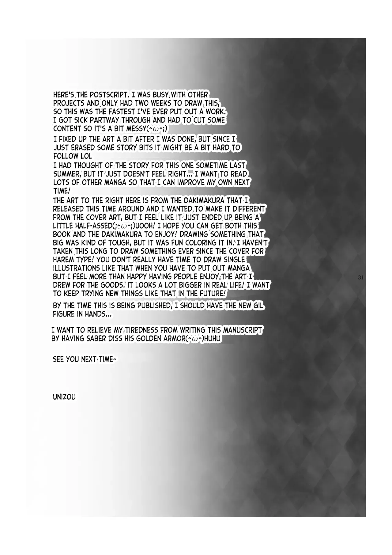 Master Arturia-chan! ～Yome to Ecchi na Maryoku Kyoukyuu～ | Sexy Magic Replenishing with my Bride page 29 featuring saber fate zero parody - read online free