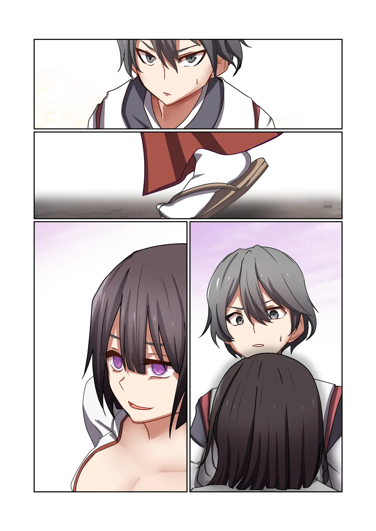 Aku no Hana Vol.4 Skeb+α page 125 original parody - kissing transformation hentai manga - read online free