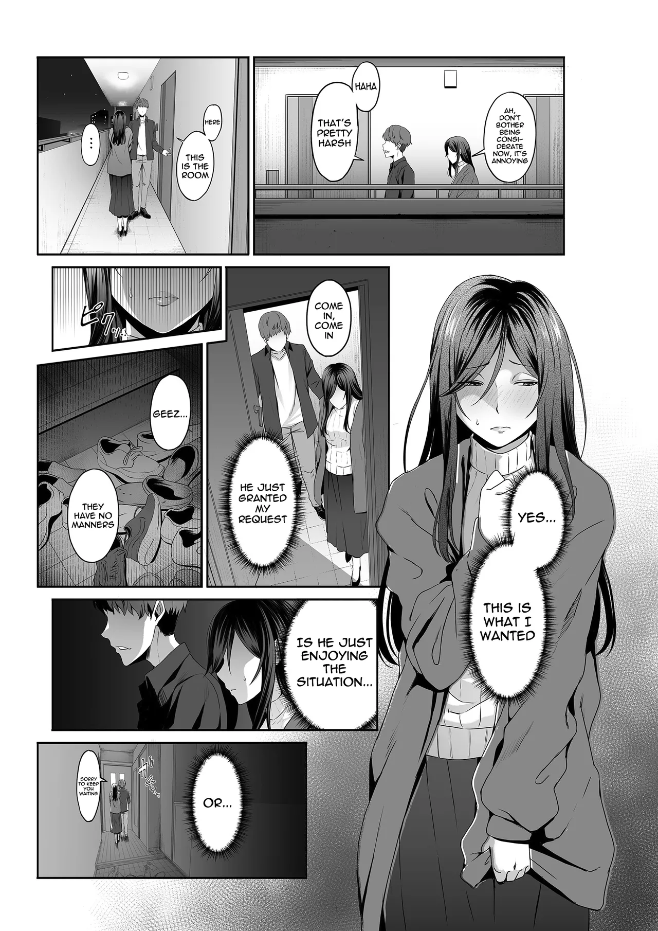 [Yareba Dekiru Ko.] Hitozuma Omocha -Danna ni mo, Musuko ni mo Mesetsukete, Keibetsusaretai- | Married Woman Toy - I want to be despised by my husband and son [English] [meganekun_tl] page 14 original parody - milf group hentai manga - read online free