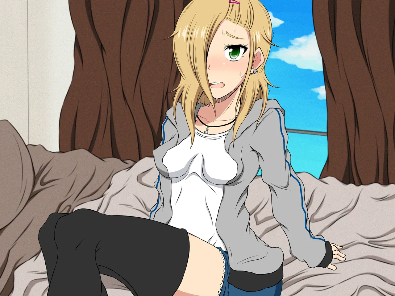 Imouto Yankee Megucchi no Fudeoroshi Days! page 40 original parody - stockings big breasts hentai manga - read online free