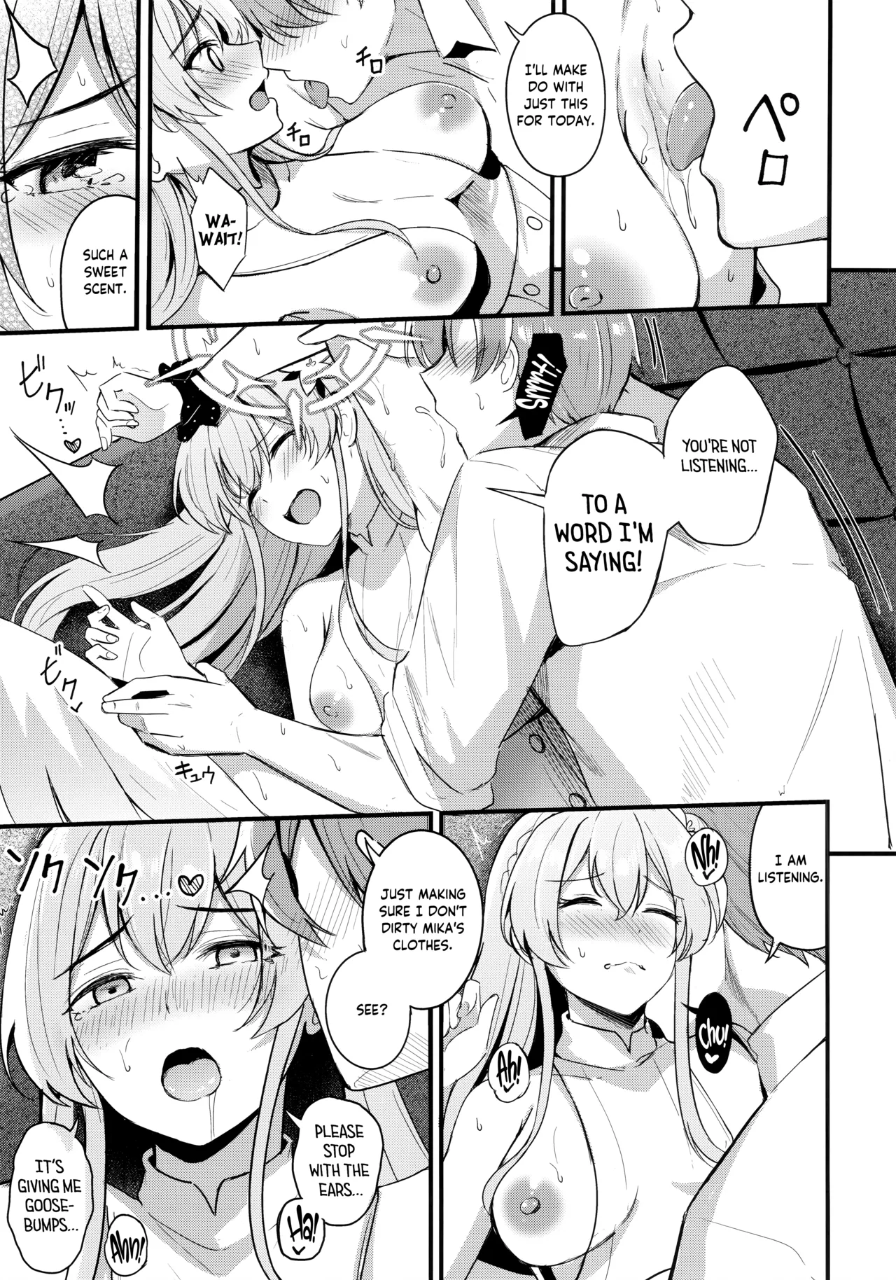 Seifuku o Yogosanaide | Don't get it on the uniform! page 14 featuring sensei blue archive parody - sole female sole male hentai manga - read online free