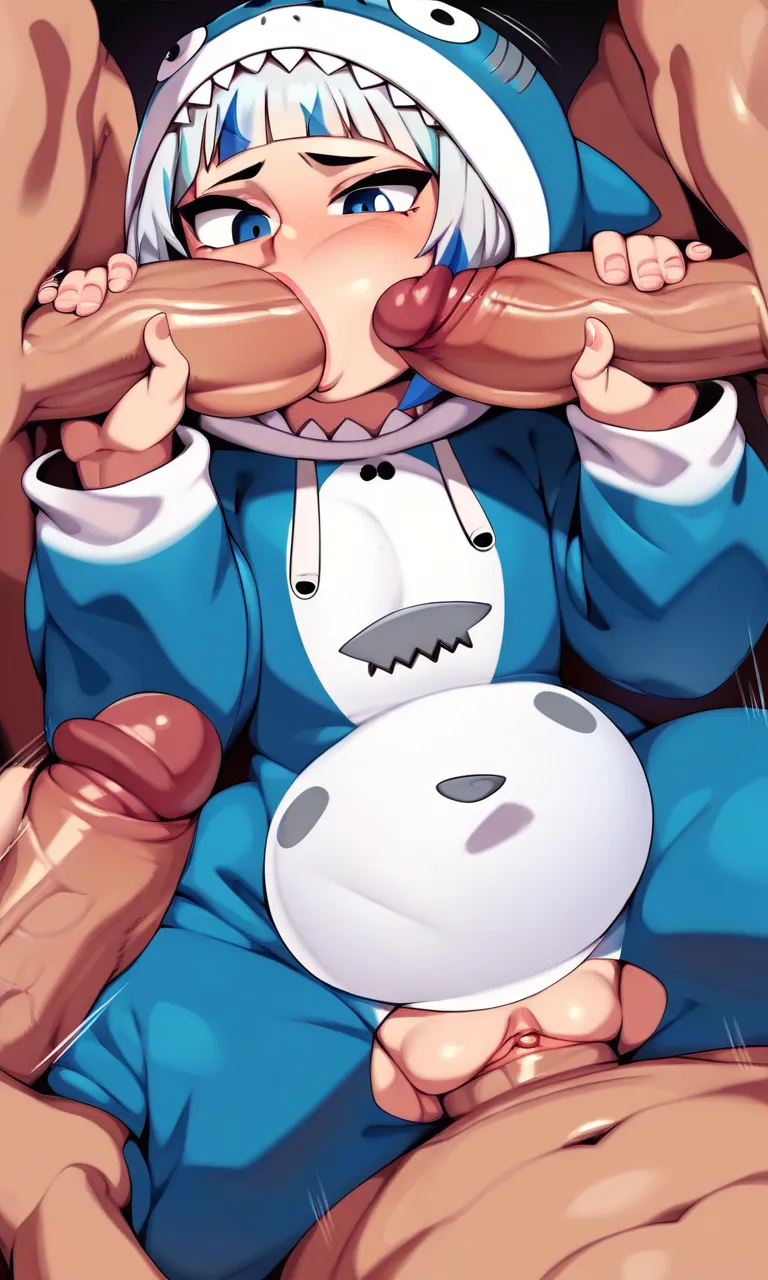 Gawr Gura daidoujipv ai generated page 51 featuring gawr gura hololive parody - big penis uncensored hentai manga - read online free