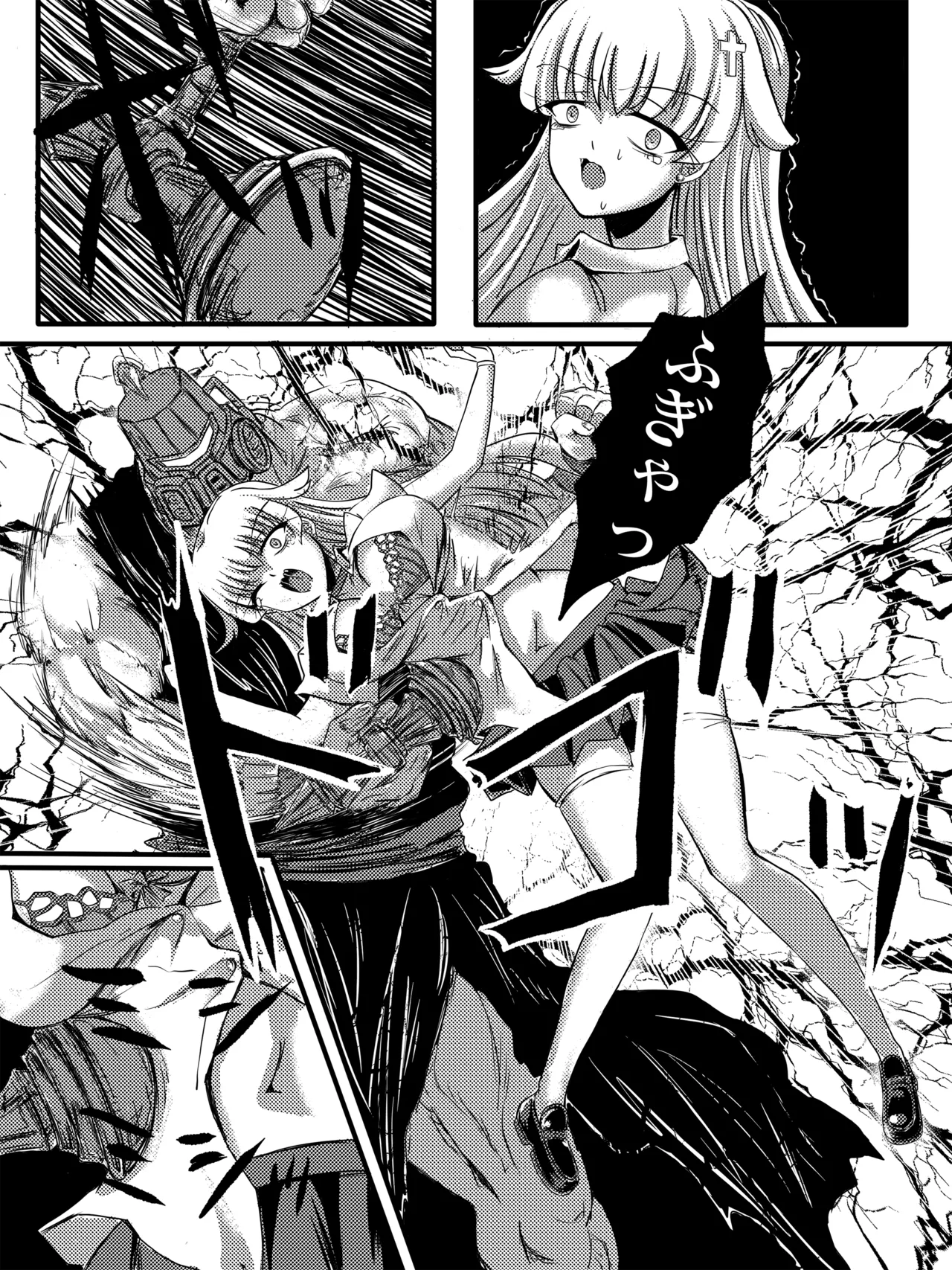 JK Slasher Night page 19 original parody - very long hair schoolgirl uniform hentai manga - read online free