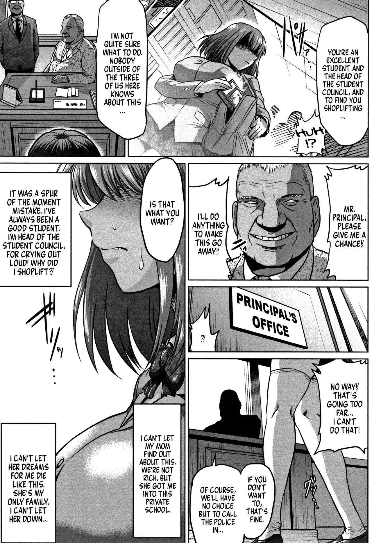 Seitokaichou, Ochiru | The Fall of the Student Council President - Page 1