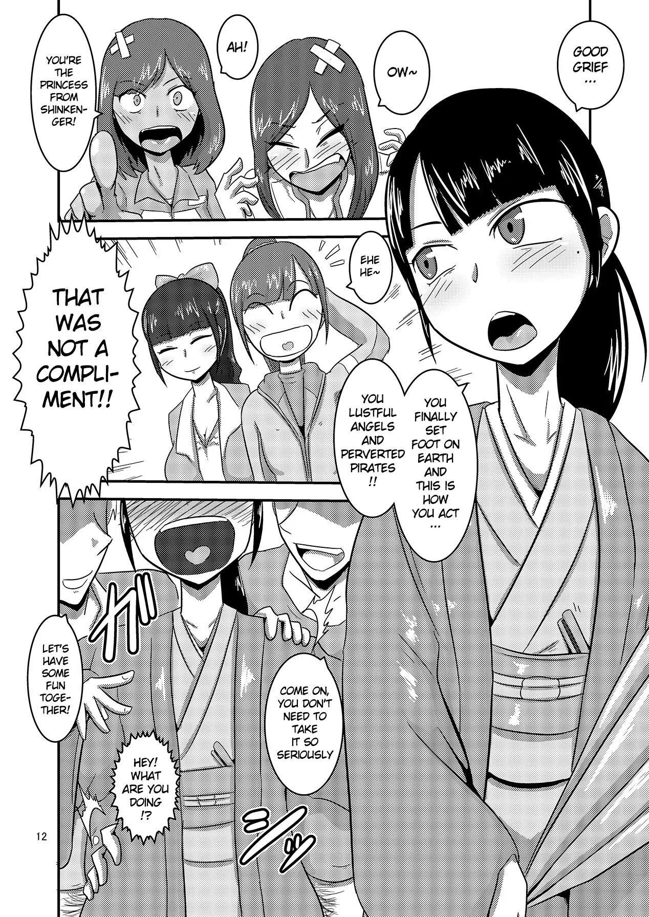 Kaettekita Goukai Bitch! page 13 featuring kaoru shiba kaizoku sentai gokaiger parody - blowjob group hentai manga - read online free