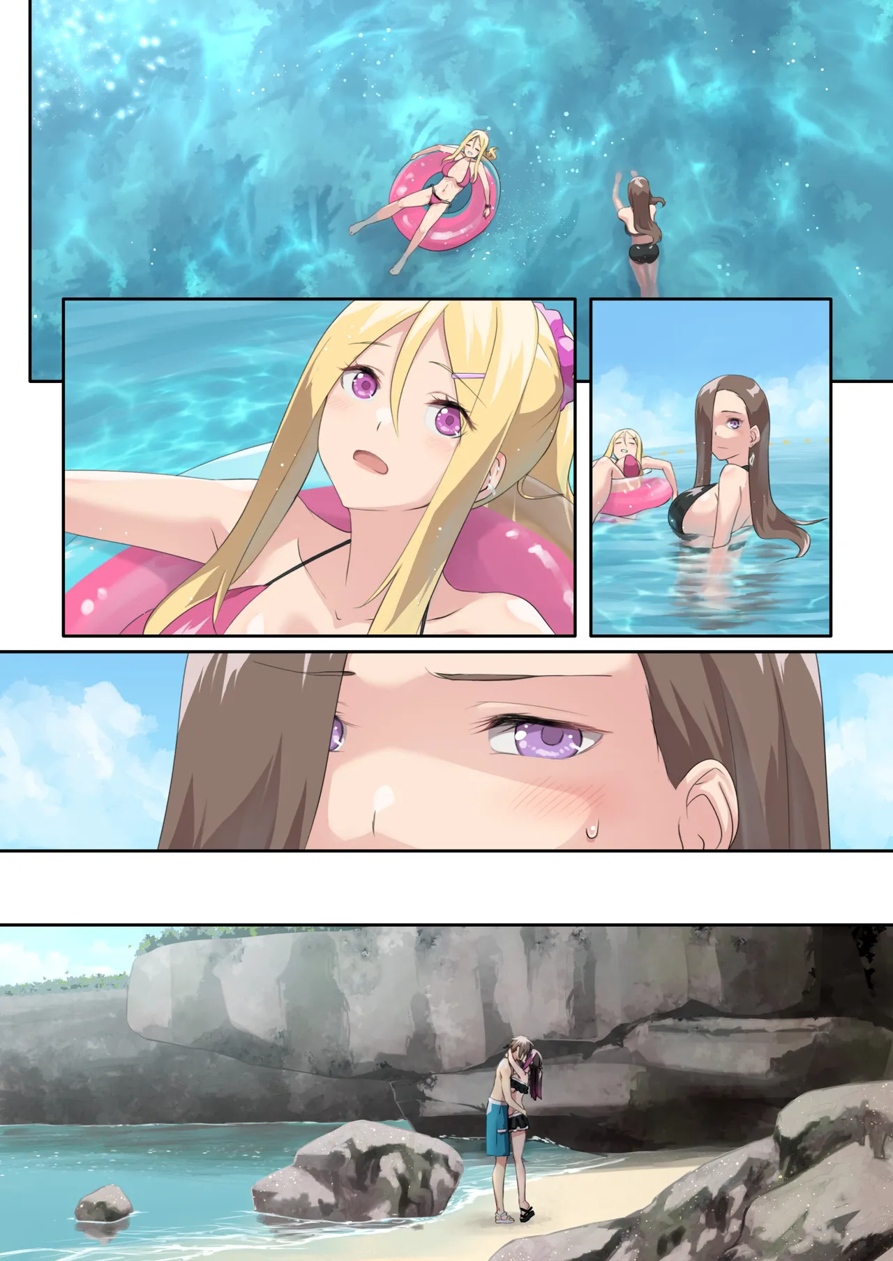 Gal Camp v page 104 original parody - big breasts swimsuit hentai manga - read online free