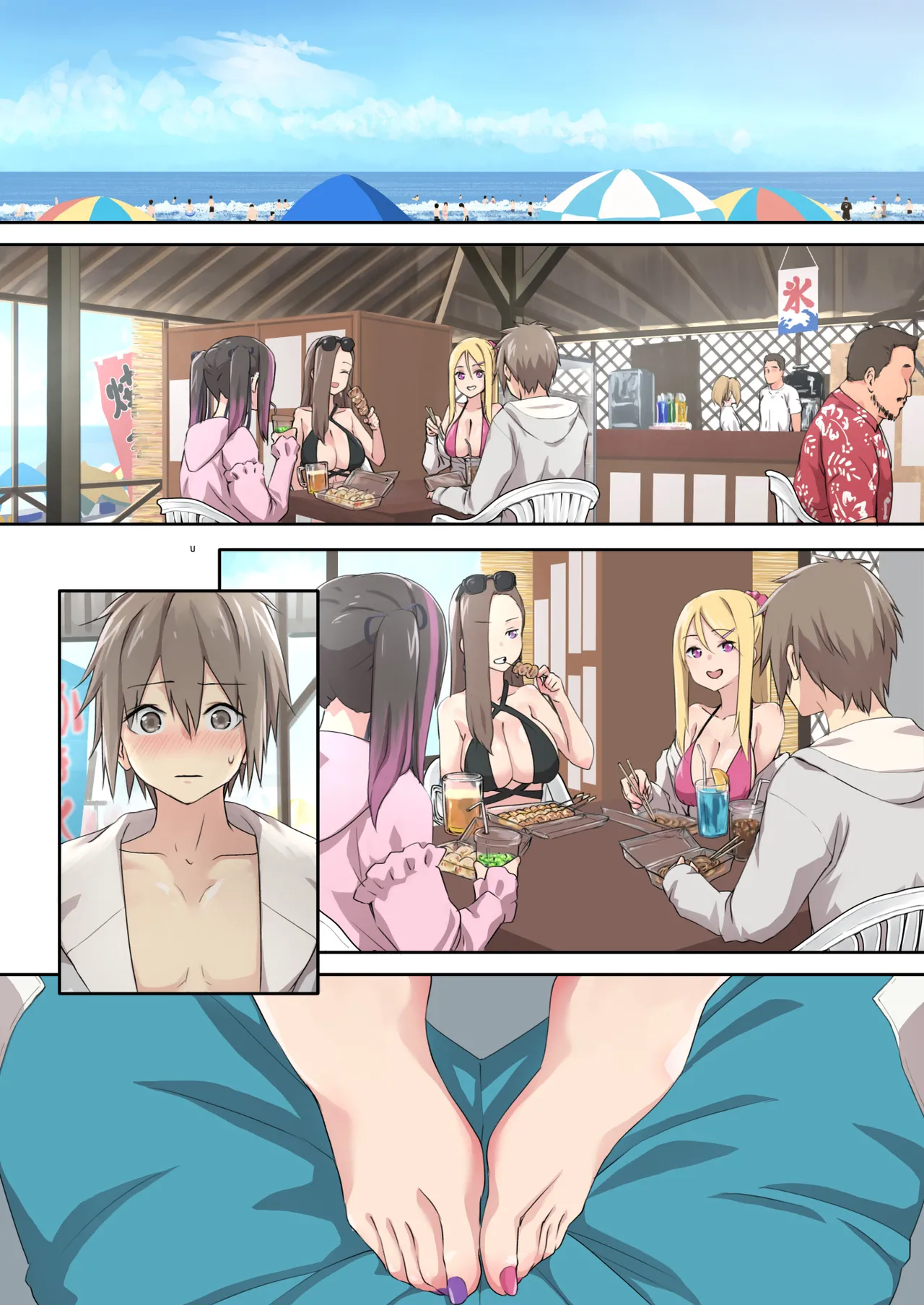 Gal Camp v page 96 original parody - big breasts swimsuit hentai manga - read online free