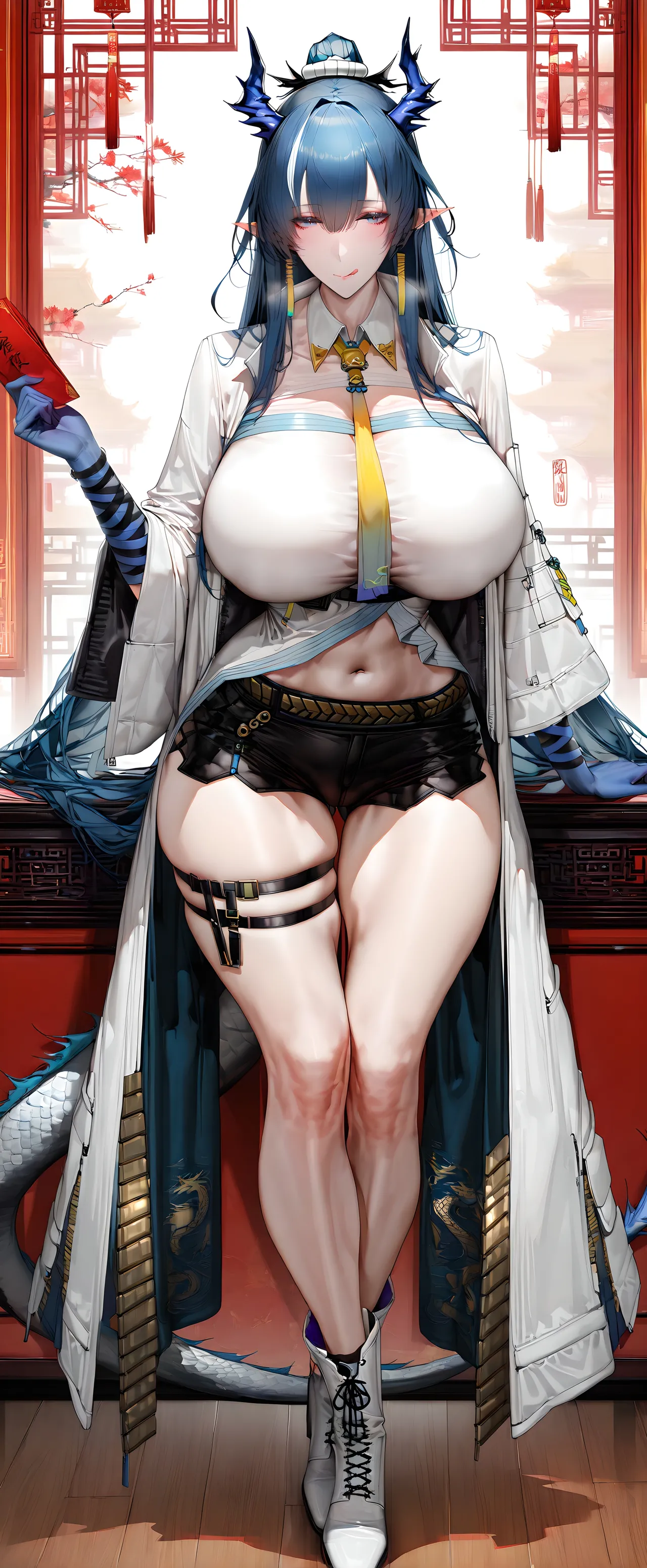 2025 新年快乐丨Happy New Year丨謹賀新年 巨乳加大分 jrjdf ai generated page 274 arknights parody - big breasts tail hentai manga - read online free