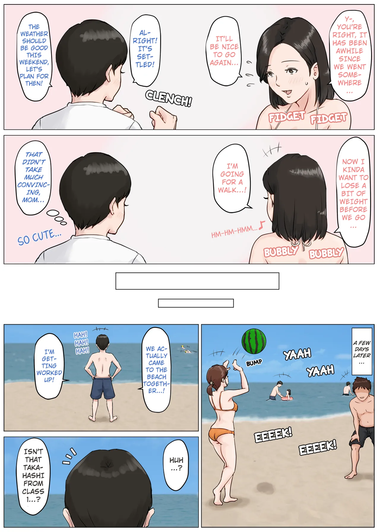 [Horsetail] Kaa-san Janakya Dame Nanda!! 3 ~Natsuyasumi Zenpen~ | Mother and No Other!! 3 ~Summer Holiday First Part~ [With transparency] [English] page 30 original parody - sole female sole male hentai manga - read online free