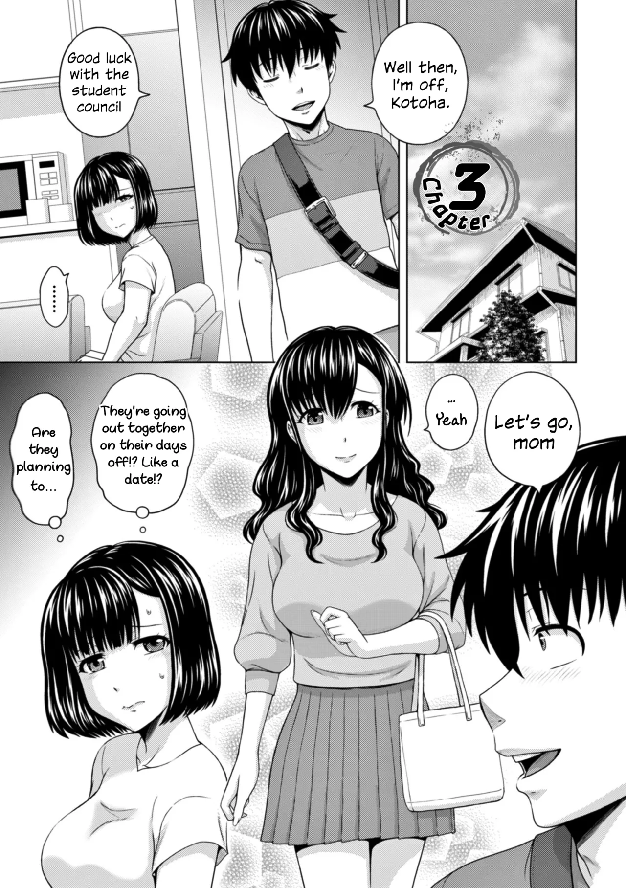 Honjitsu mo Haha to Imouto no Choukyou Hiyori | Another Good Day to Train my Mother and Little Sister Ch. 3-4 - Page 3