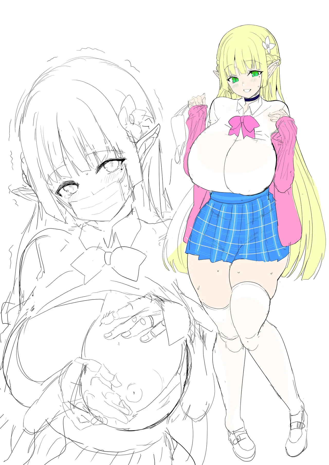 Kanzen ni Gal Ochi Shita Ryuugakusei Elf no Shidouhou | 彻底堕落成辣妹的留学生精灵指导法 page 40 original parody - sole female sole male hentai manga - read online free