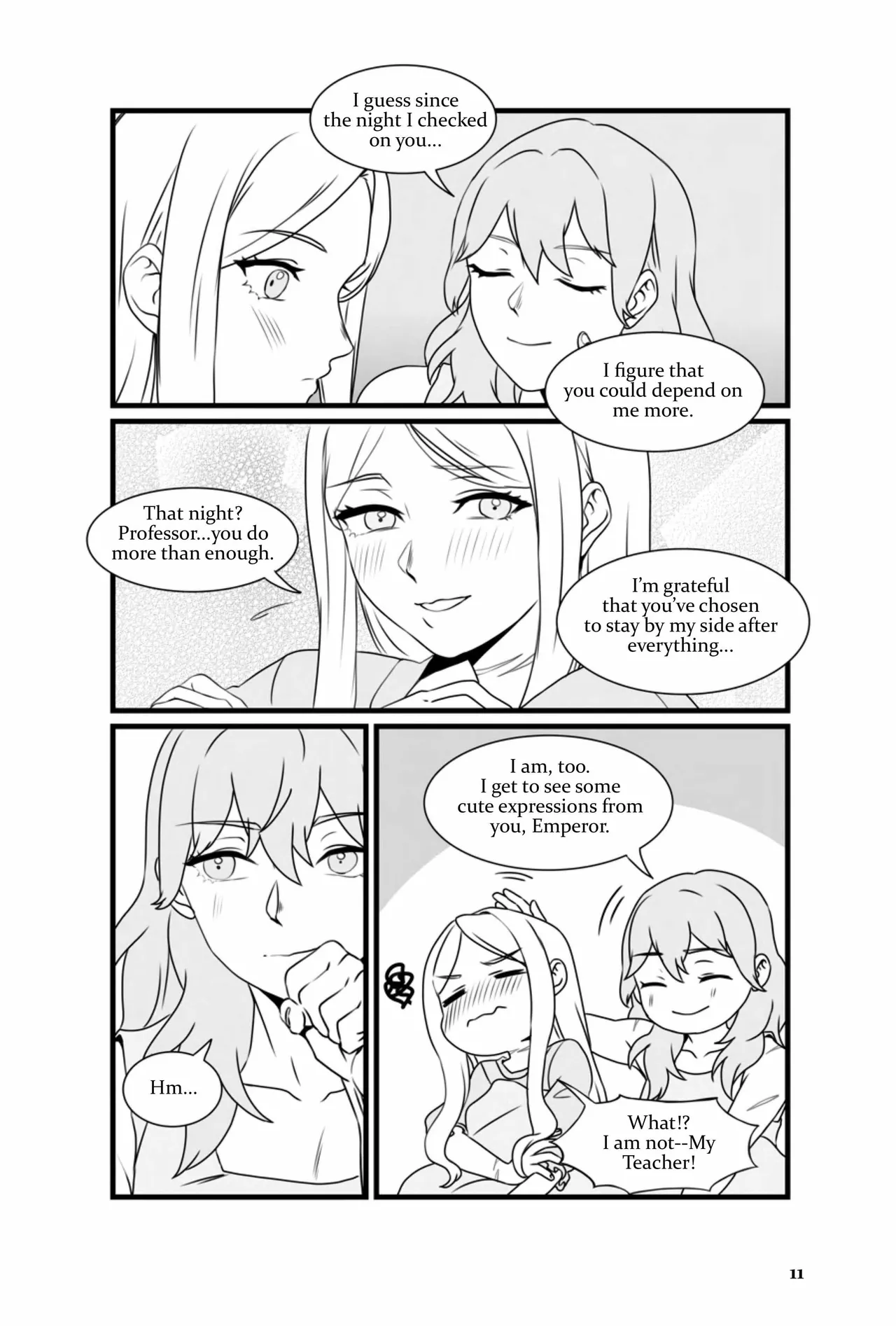 My Heart's a Secret page 11 featuring byleth eisner fire emblem parody - strap-on females only hentai manga - read online free
