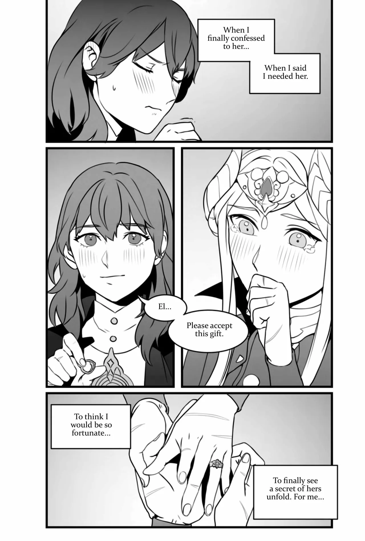 My Heart's a Secret page 37 featuring byleth eisner fire emblem parody - strap-on females only hentai manga - read online free