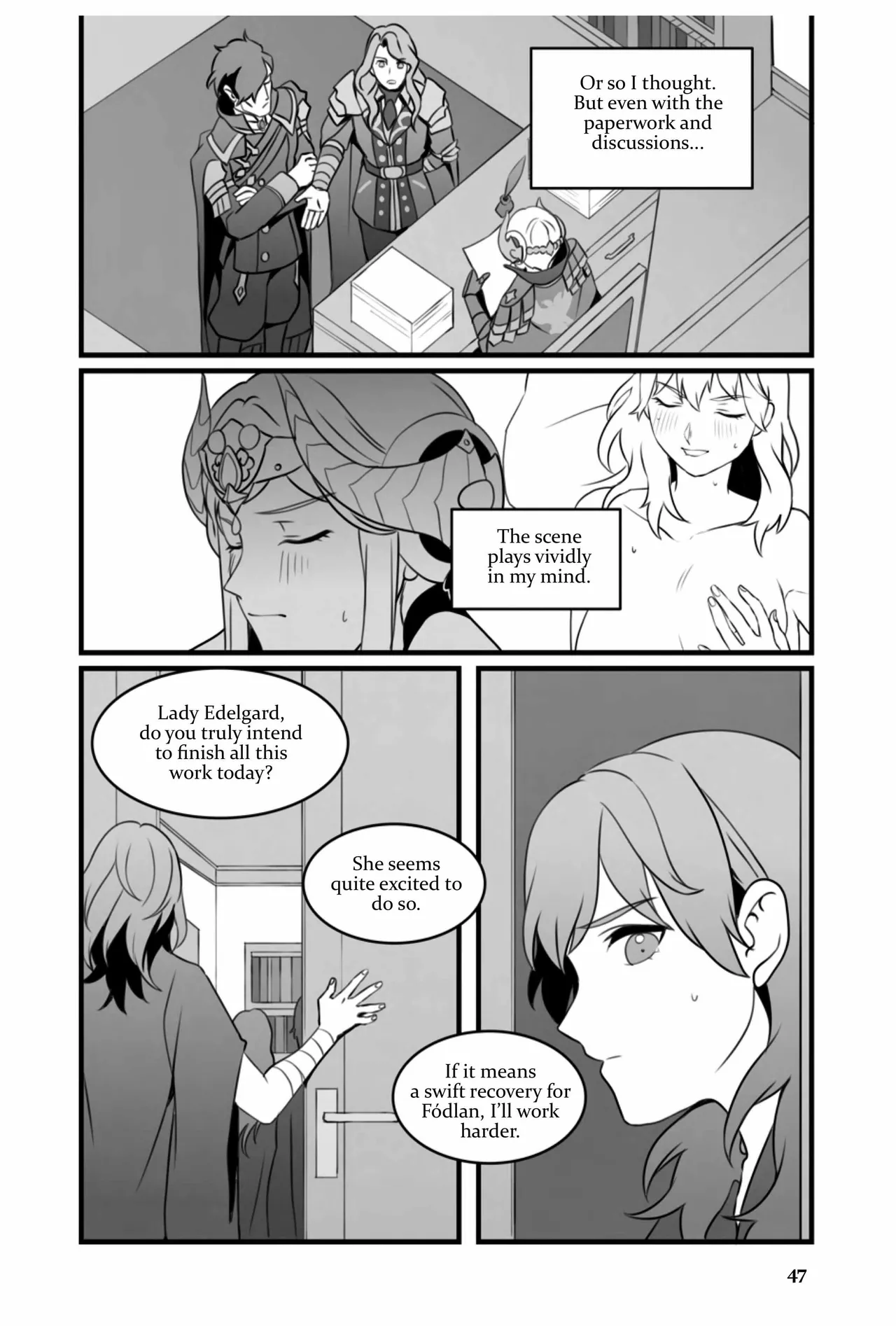 My Heart's a Secret page 47 featuring byleth eisner fire emblem parody - strap-on females only hentai manga - read online free