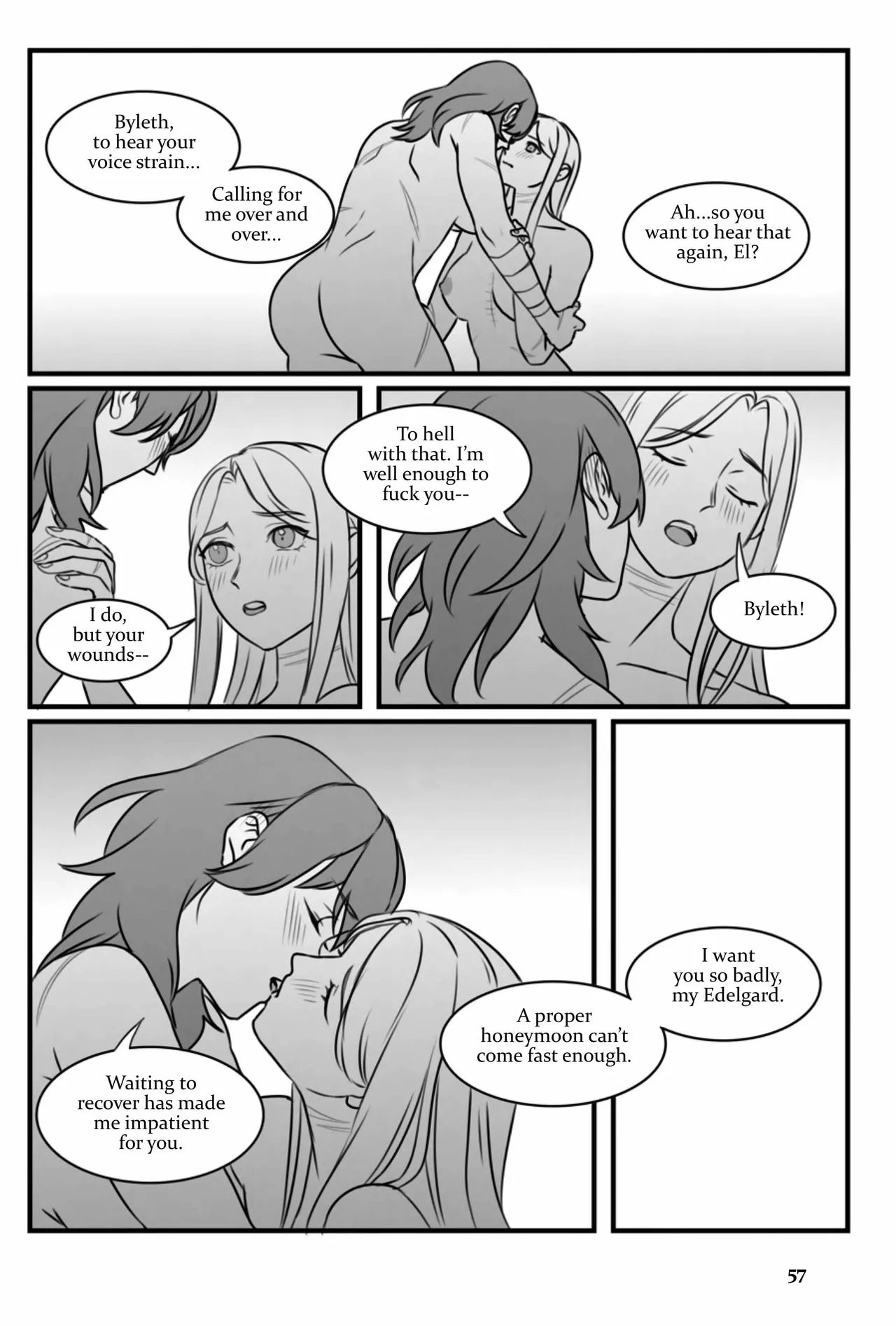 My Heart's a Secret page 57 featuring byleth eisner fire emblem parody - strap-on females only hentai manga - read online free
