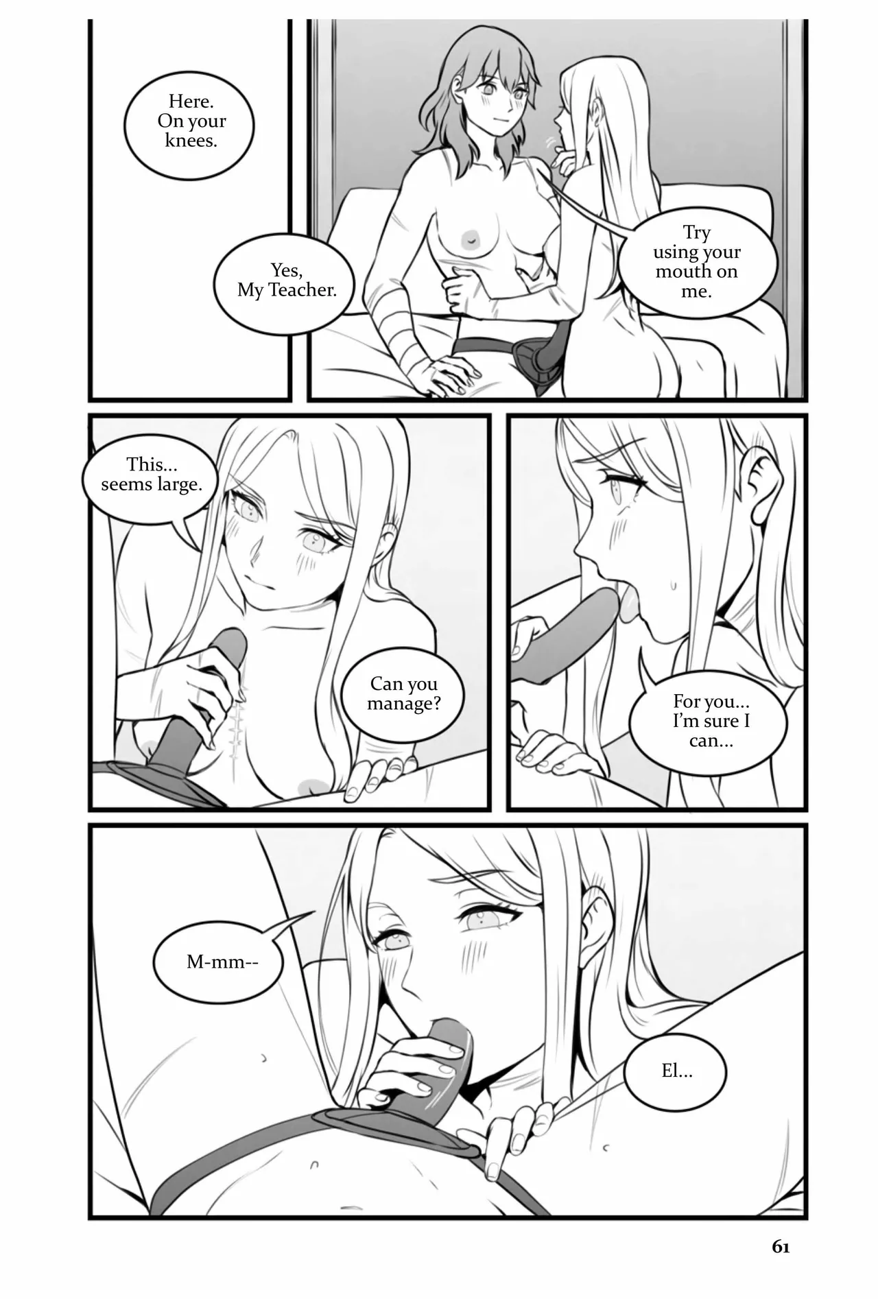 My Heart's a Secret page 61 featuring byleth eisner fire emblem parody - strap-on females only hentai manga - read online free
