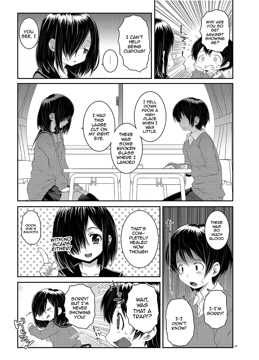 [chaos-graphixxx (mdo-h)] Wanai-san wa Misete kurenai - One-Eye will not show me. [English] {Doujins.com} [Digital] - Page 6