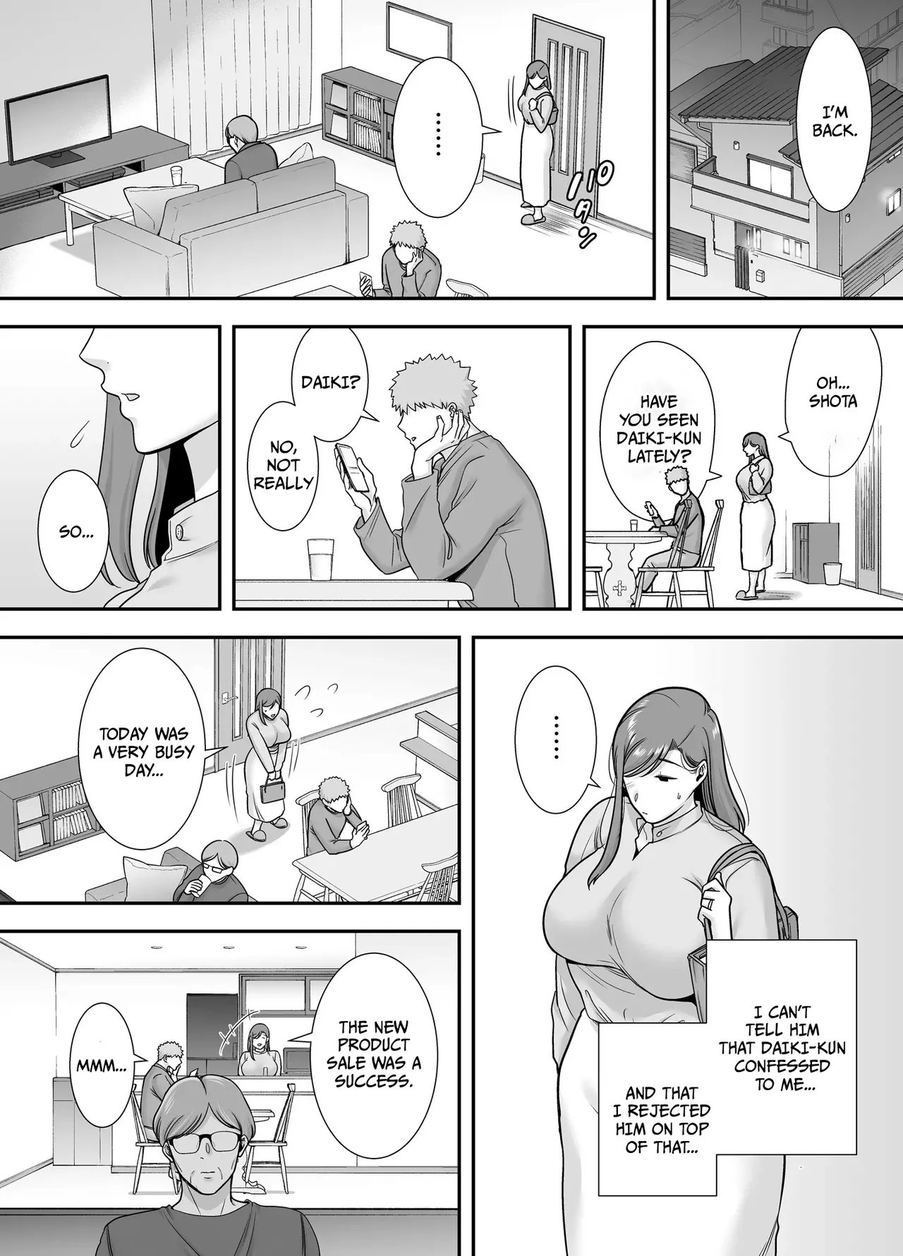 [Ogon Shinshi Club (Cloudy)] Mariko-san to Boku ~Beit Saki no Hitozuma to no Furin Kankei~ | Mariko-san and Me ~An Affair with a Married Woman from My Part-Time Job~ [English] [DerekProjects] [Digital] - Page 9
