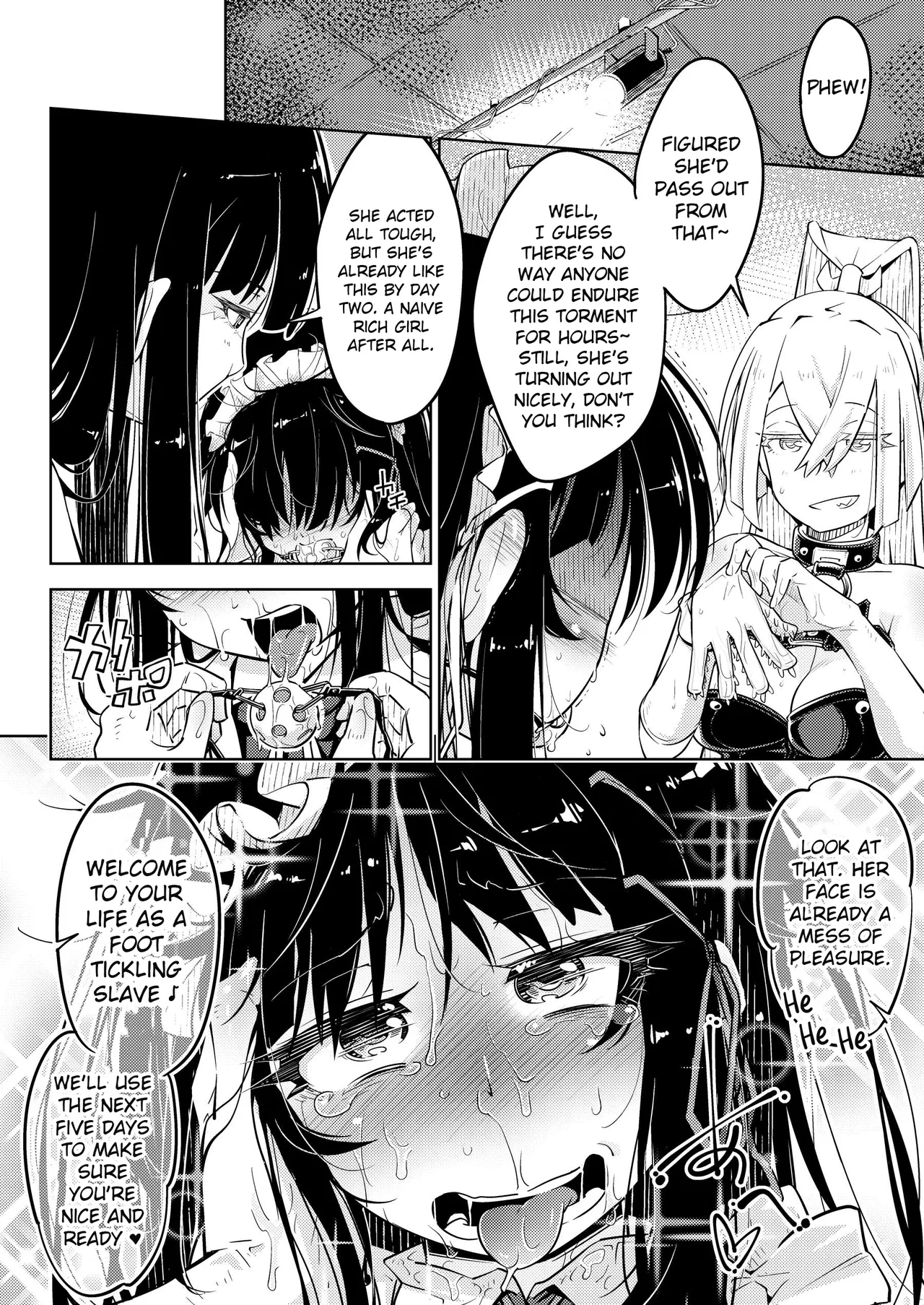 Young Rich's Girl Fall Into Foot Tickling Hell + Bonus Page page 29 original parody - maid sweating hentai manga - read online free