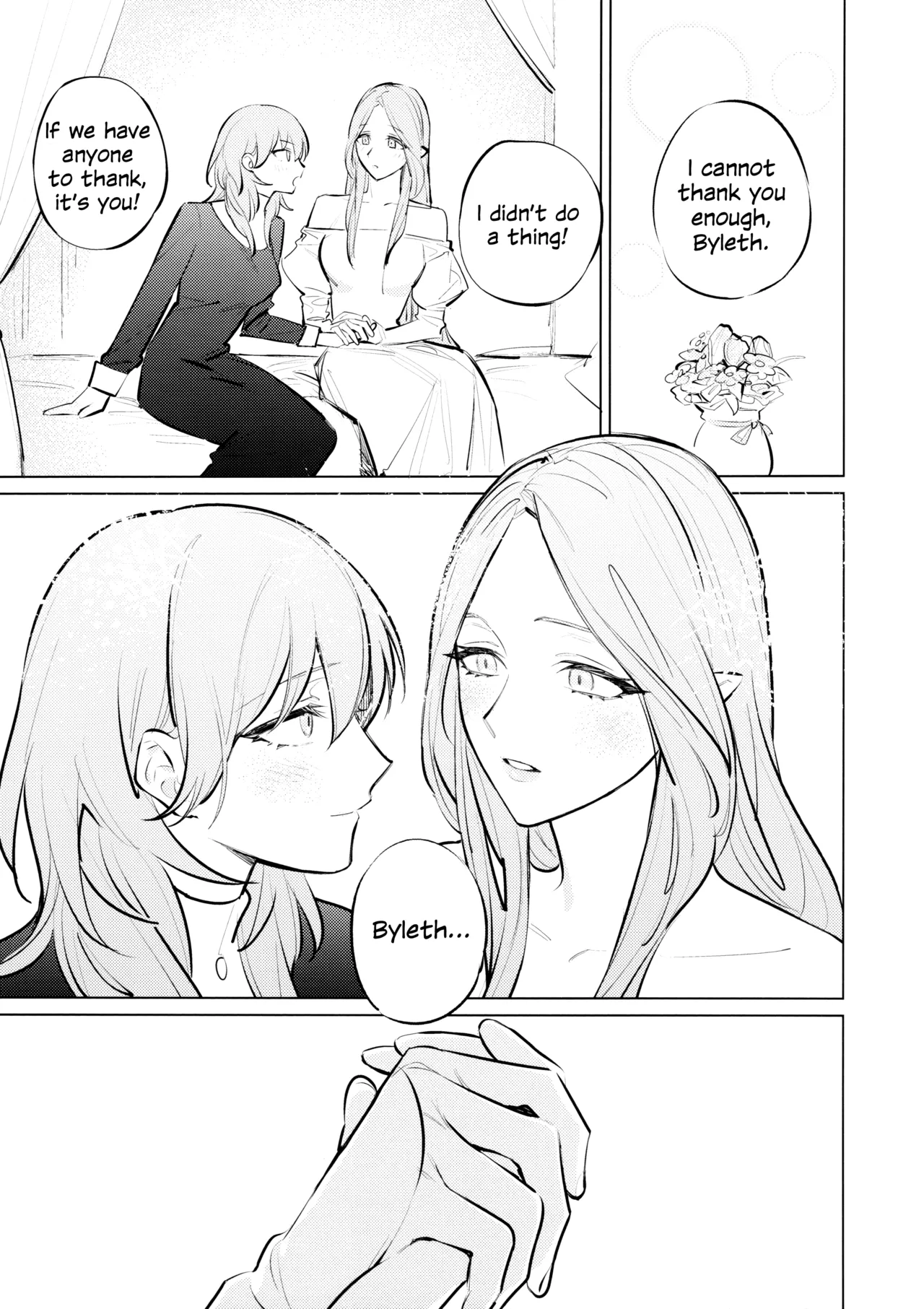Yawarakai Uroko | Gentle Scales page 14 featuring byleth eisner fire emblem parody - yuri kissing hentai manga - read online free