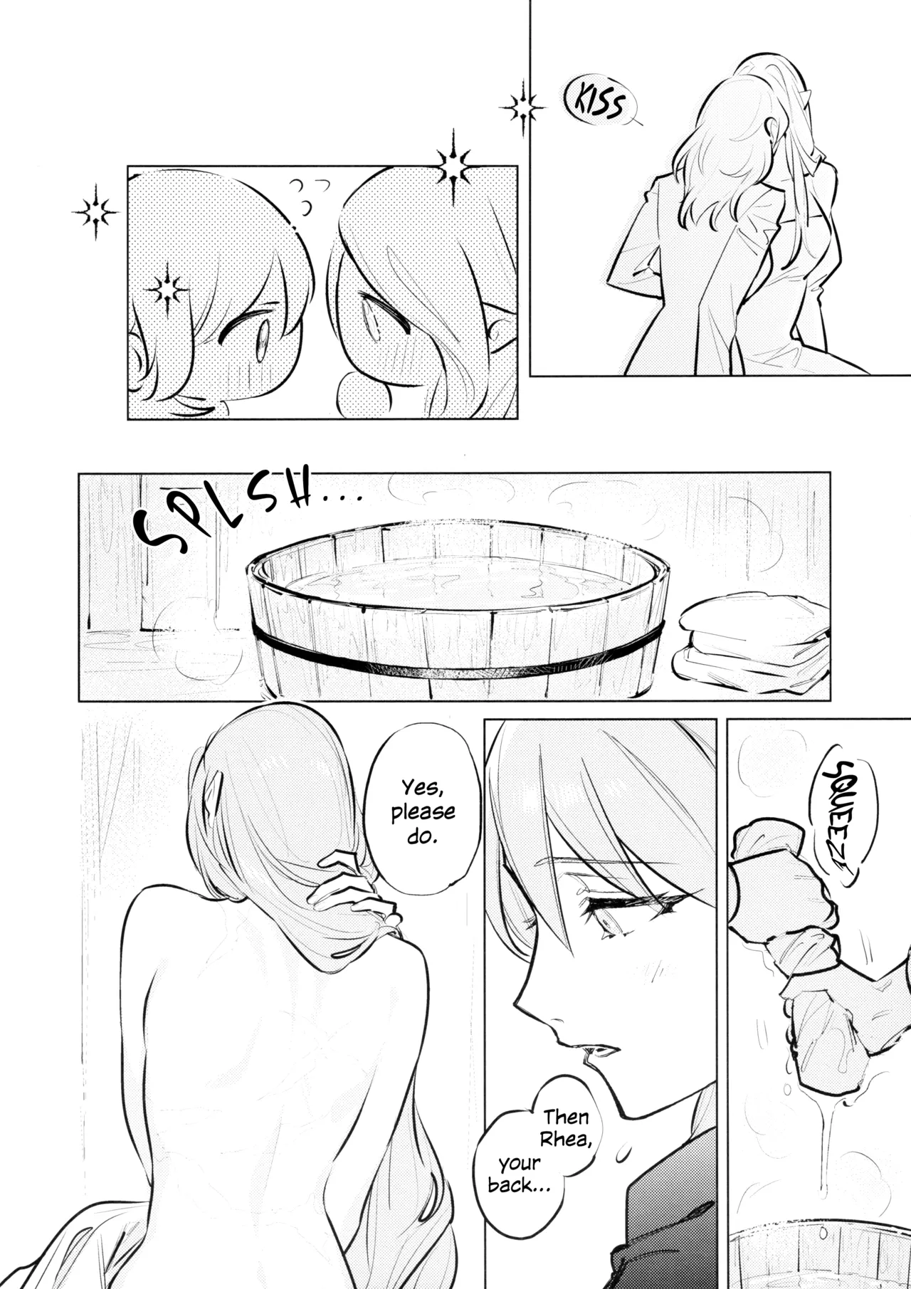 Yawarakai Uroko | Gentle Scales page 15 featuring byleth eisner fire emblem parody - yuri kissing hentai manga - read online free