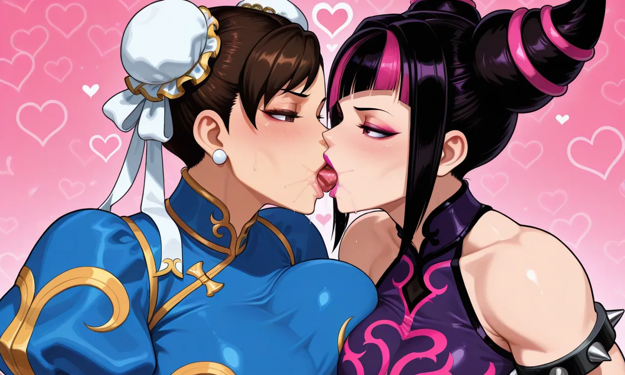 Street Fighter - Juri Han & Chun Li daidoujipv ai generated page 15 featuring chun-li street fighter parody - paizuri big penis hentai manga - read online free