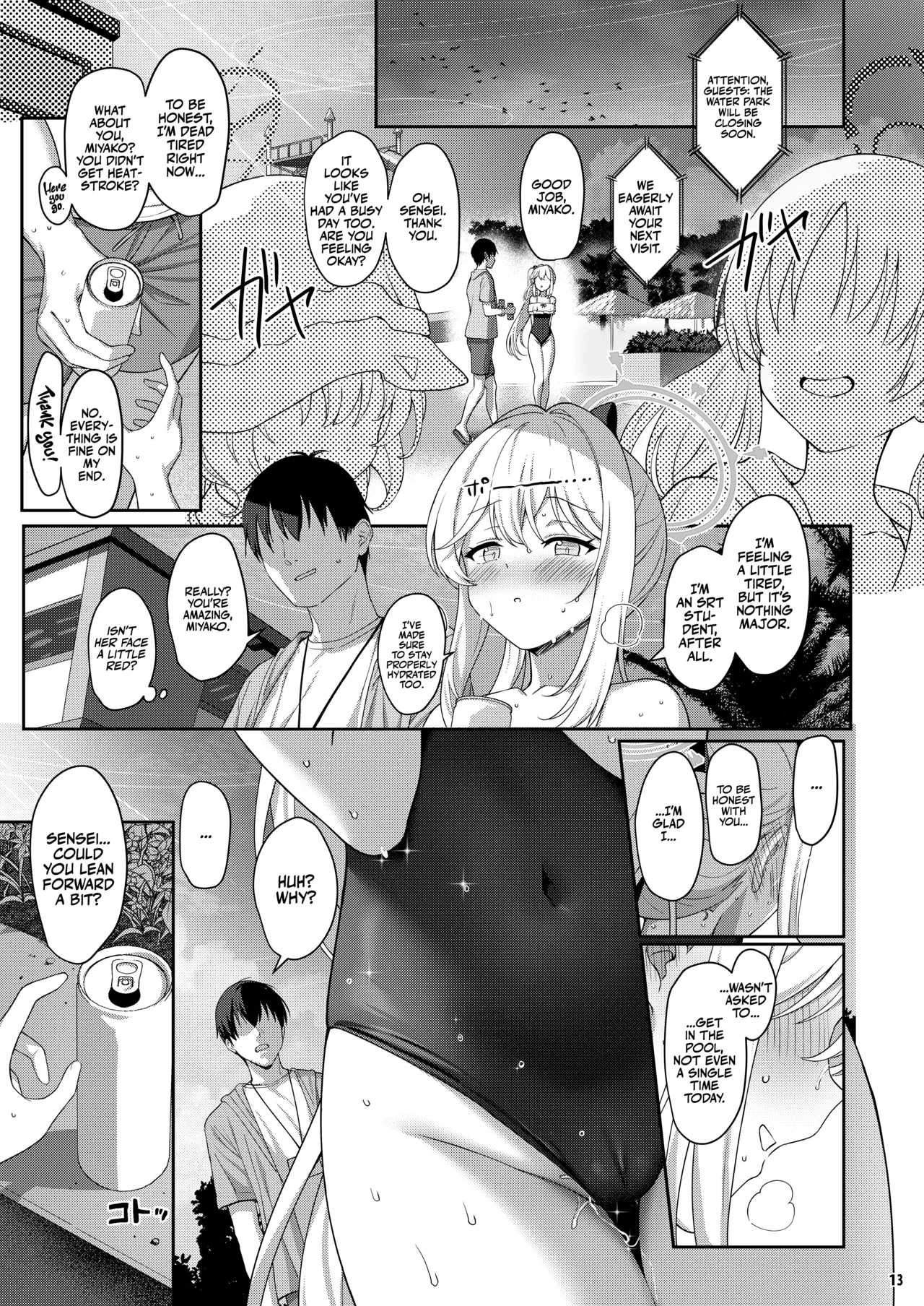 Love It One More page 14 featuring sensei blue archive parody - sweating garter belt hentai manga - read online free