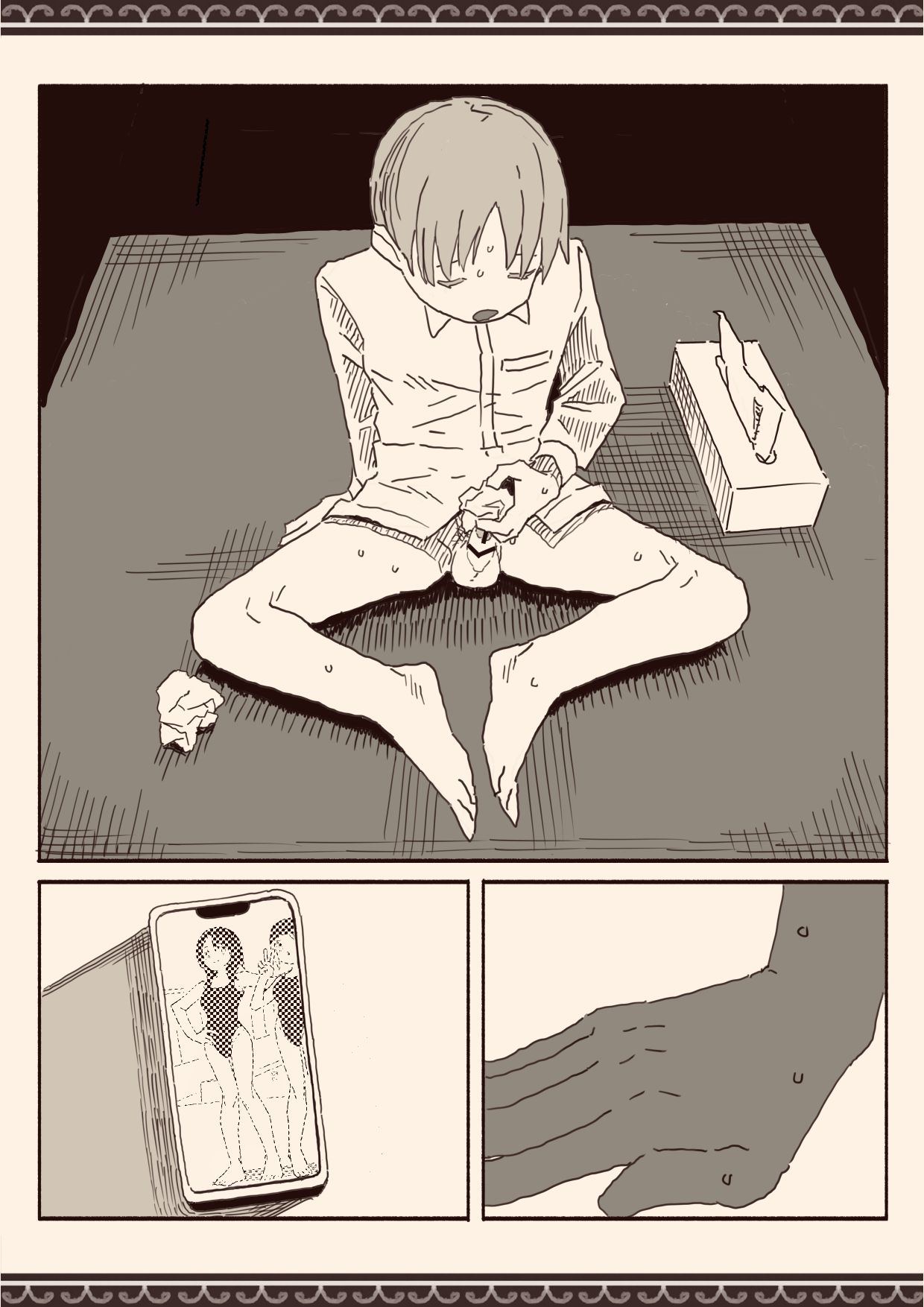 オカズの先輩 page 43 original parody - swimsuit schoolboy uniform hentai manga - read online free