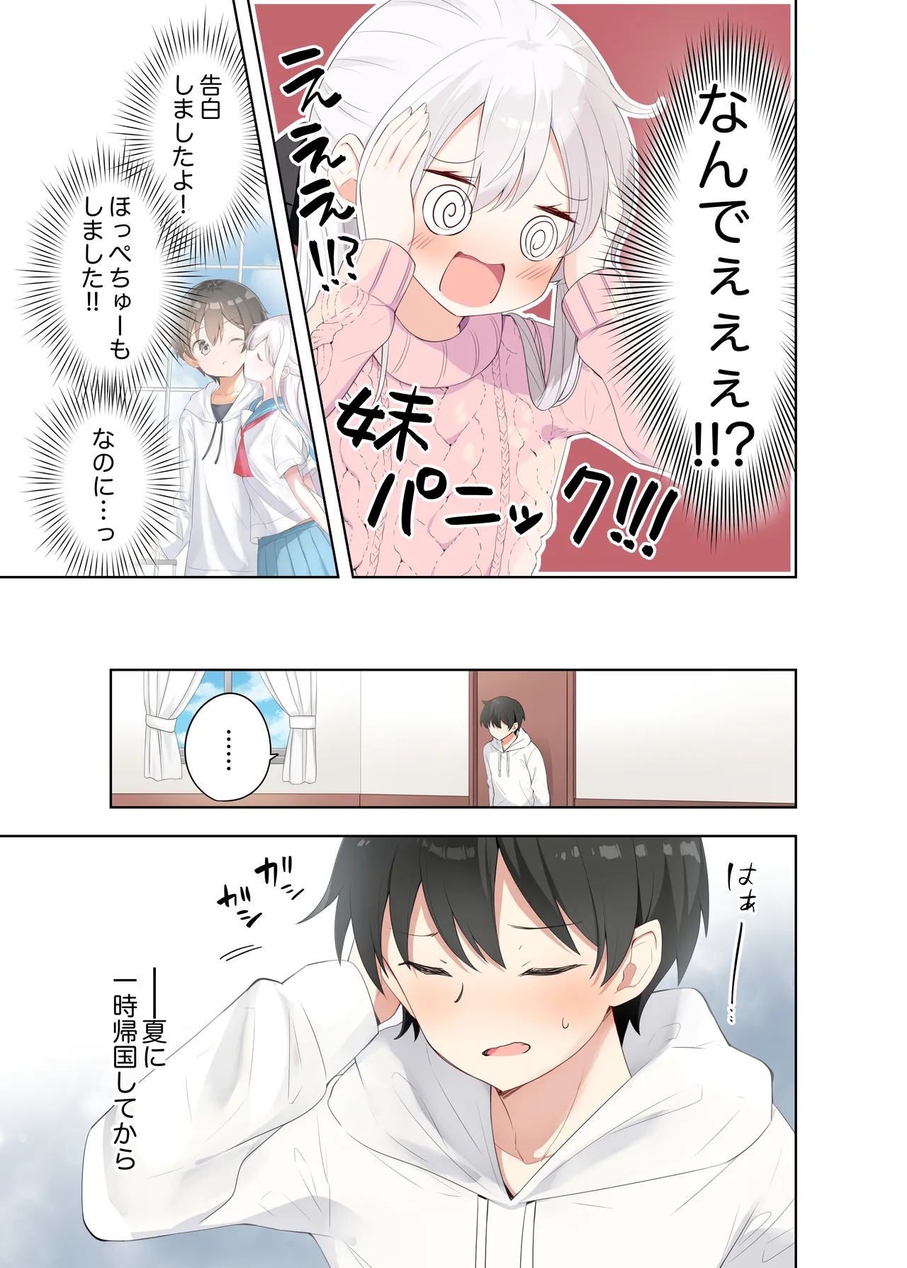 Imouto ga Ichinichi Ikkai shika Me o Awasete kurenai. After page 10 original parody - full color full censorship hentai manga - read online free