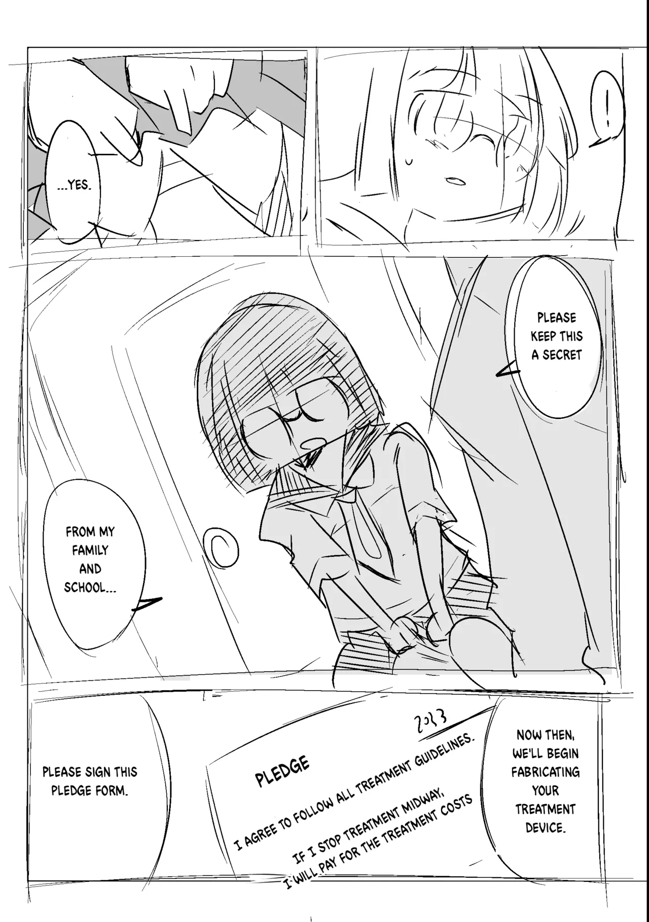Hiiragi Yukine’s invisible bonds page 13 original parody - sole female rough translation hentai manga - read online free