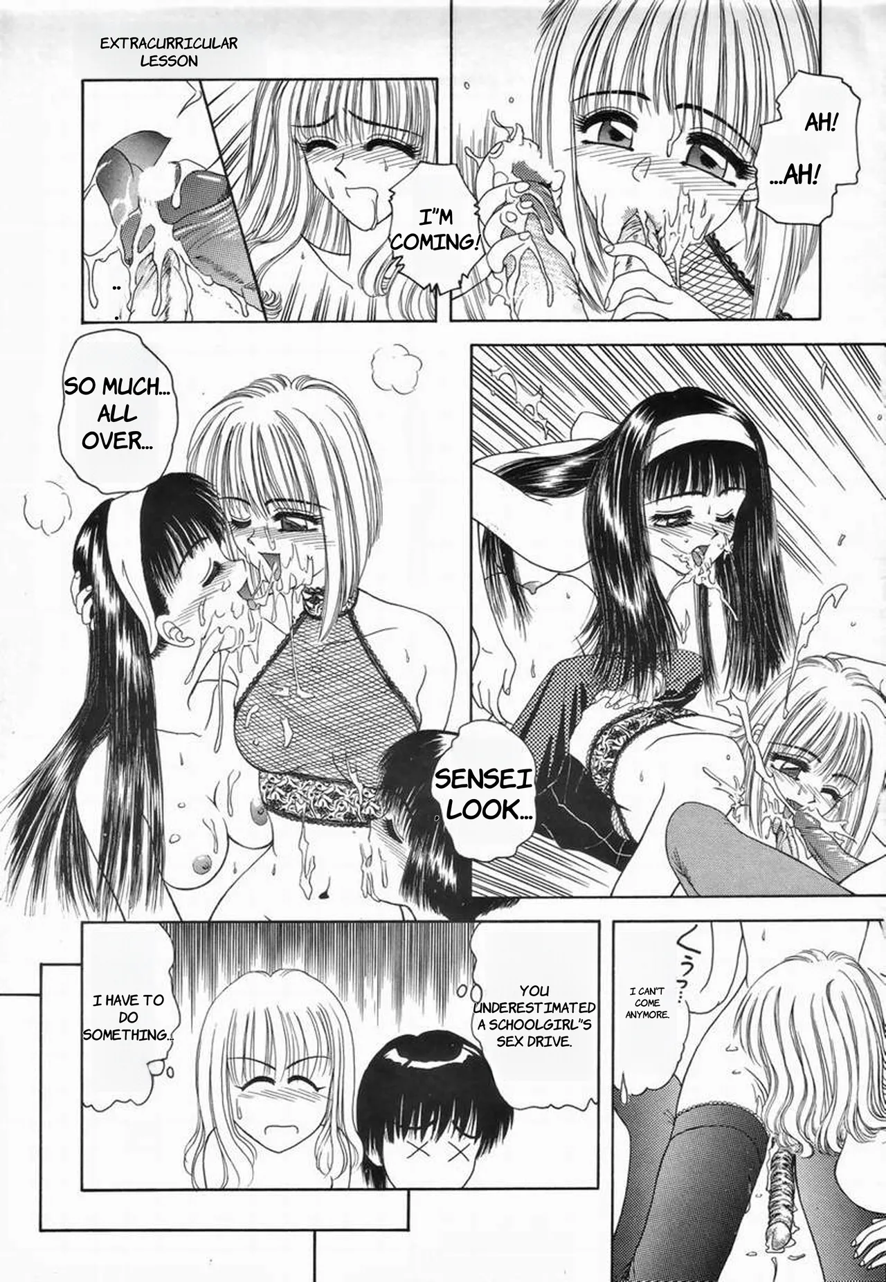 [Anyakunin] Kagai Jugyou (Futa-On-Male) - English page 19 original parody - rough translation futanari hentai manga - read online free