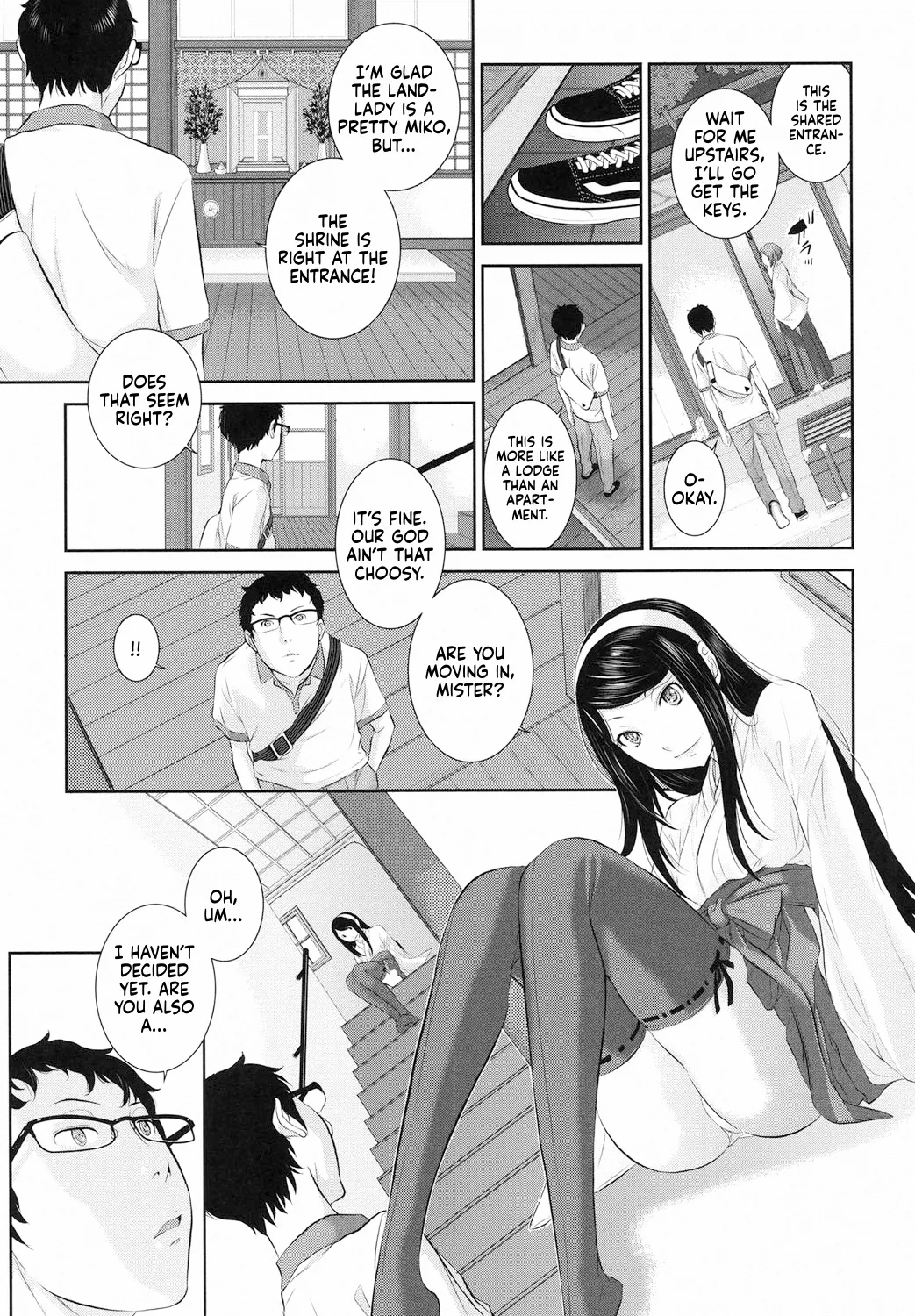 Miko no Iru Machi | The Town of Mikos page 31 - nakadashi stockings hentai manga - read online free