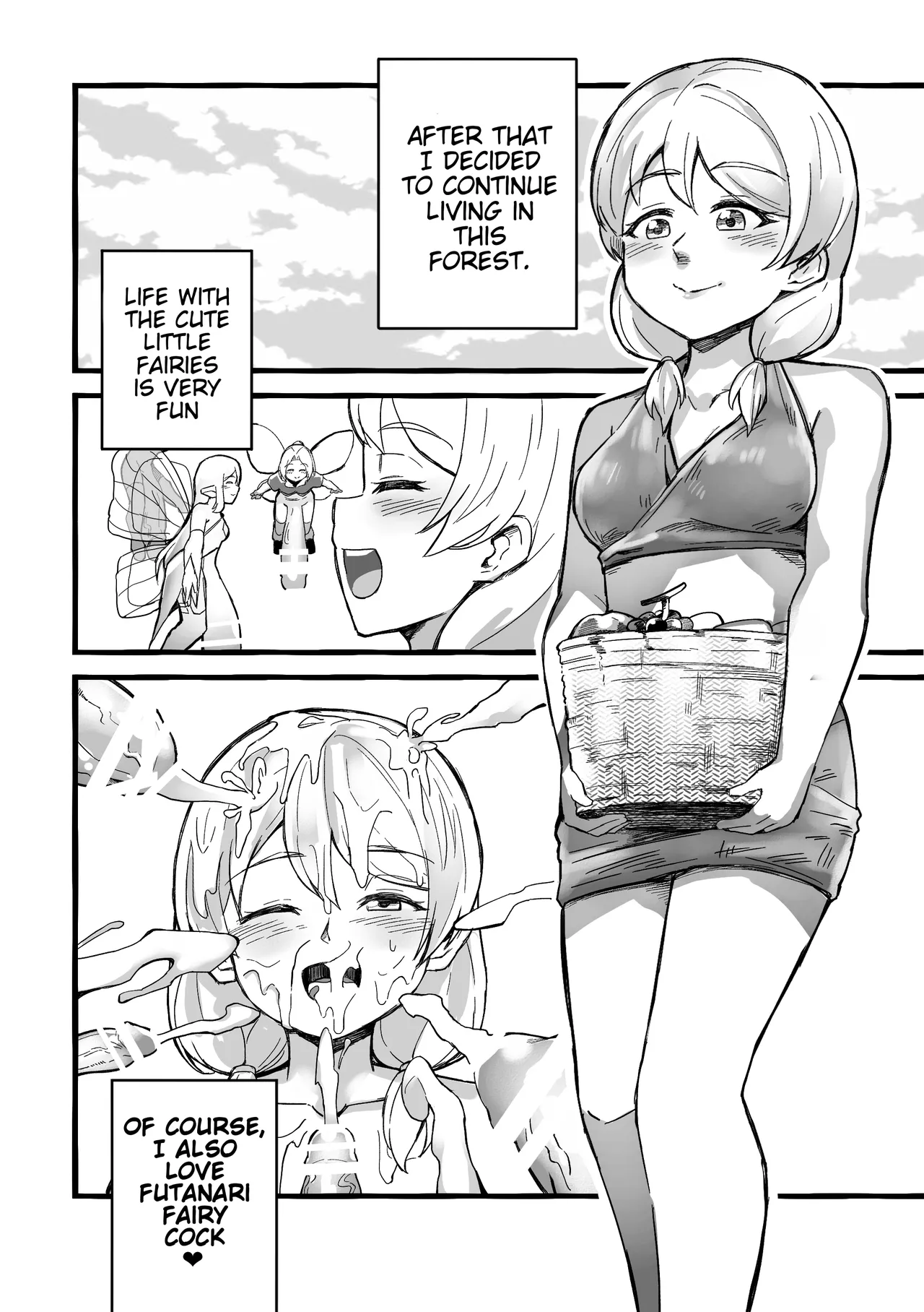 The Girl in the Futanari Fairy Forest page 22 original parody - big penis blowjob hentai manga - read online free
