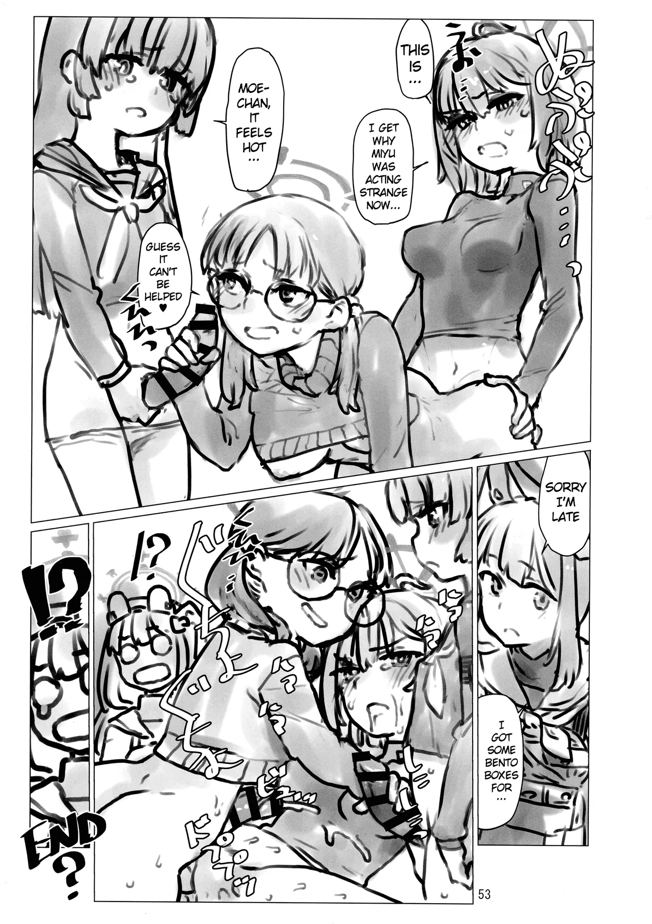 BuruAka Futanari Goudou page 53 featuring hinata wakaba blue archive parody - futanari big breasts hentai manga - read online free