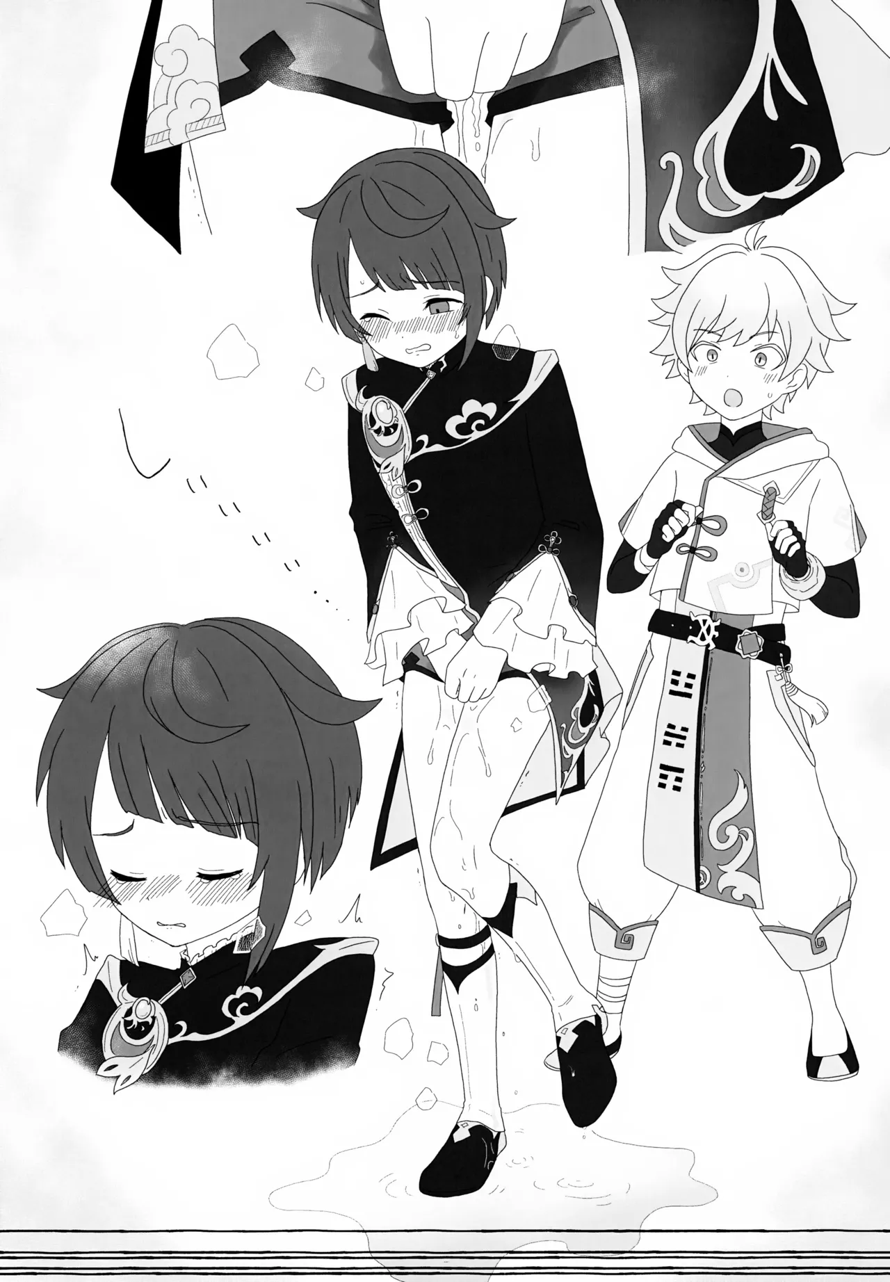 Genshin Shota Omorashi Anthology page 46 featuring scaramouche genshin impact parody - males only urination hentai manga - read online free
