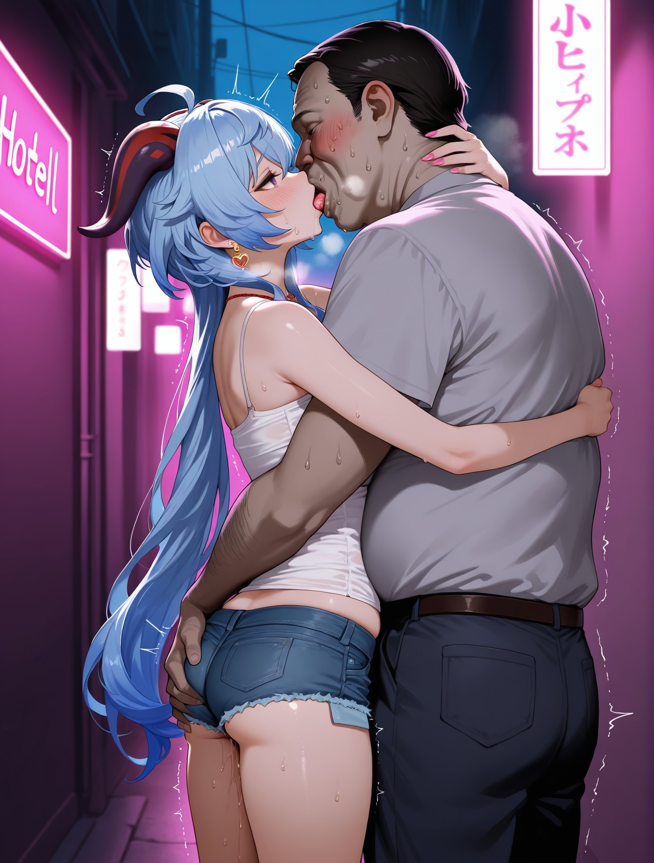 ganyu STREETWALKER 立ちんぼ page 48 featuring ganyu genshin impact parody - big penis bbm hentai manga - read online free