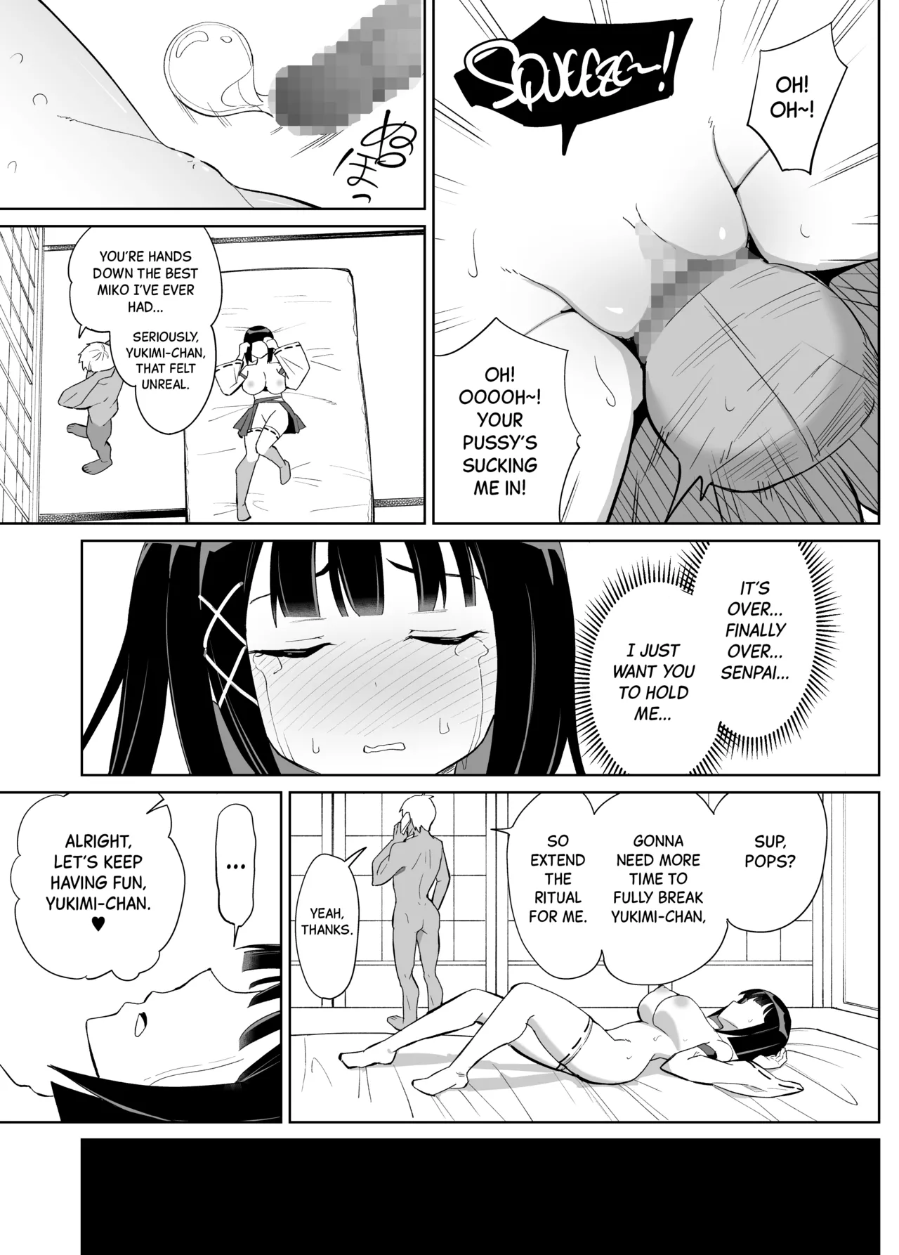 Kanojo wa Miko toshite Netorare Nakadashi Sareta page 20 original parody - sole female mosaic censorship hentai manga - read online free