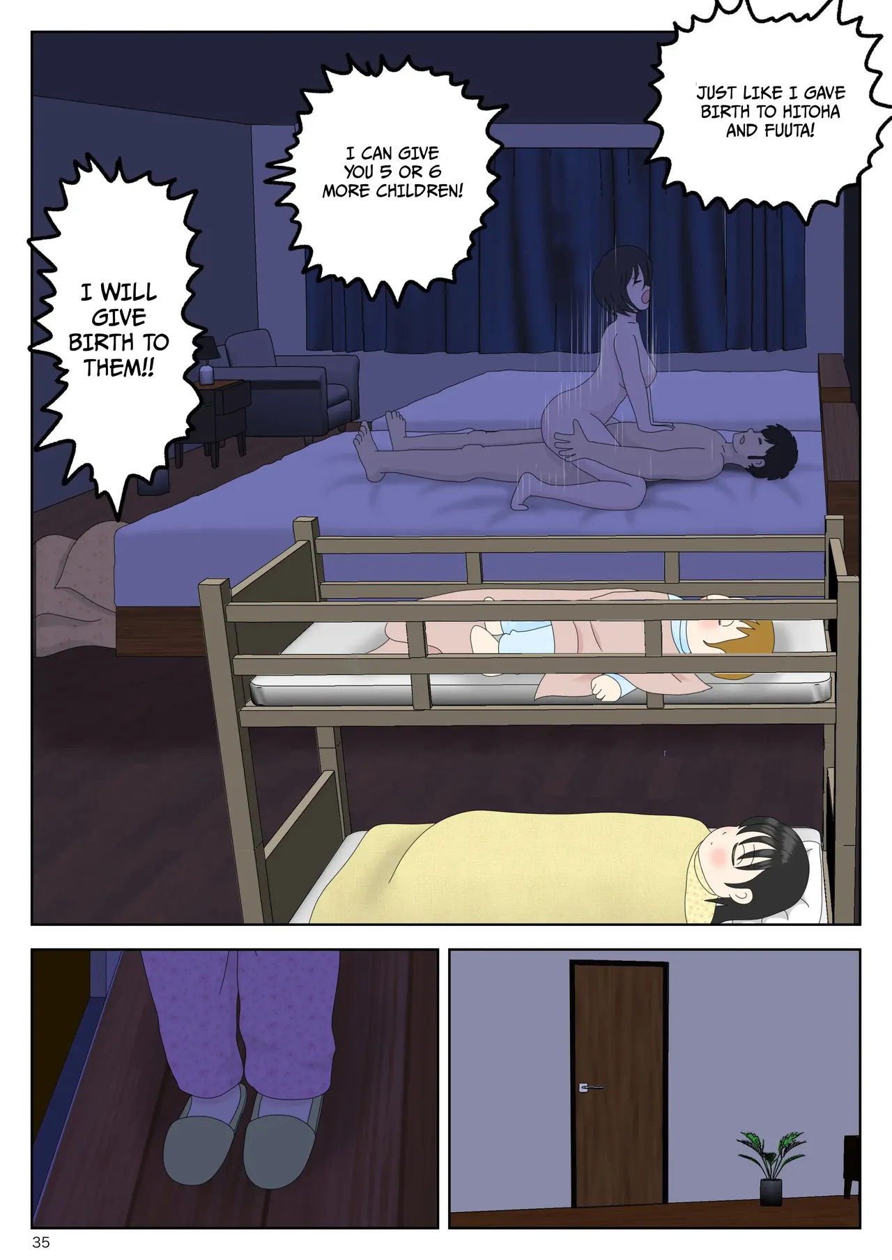 [Mizuarai no kai] Onaneta Kaa-san Bessekaisen 5 | Masturbating to Mom 5 - Alternate Ending [English] page 36 original parody - sole male nakadashi hentai manga - read online free