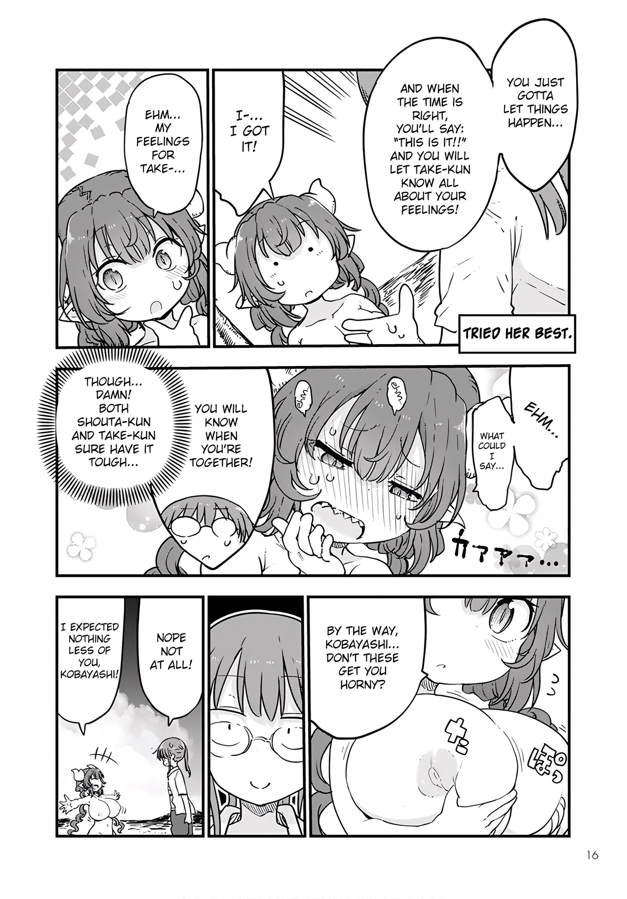 Kobayashi-san Chi No Maid Dragon - Fan Service Manga ecchi panels. page 11 featuring kobayashi kobayashi-san-chi no maid dragon parody - paizuri hentai manga - read online free