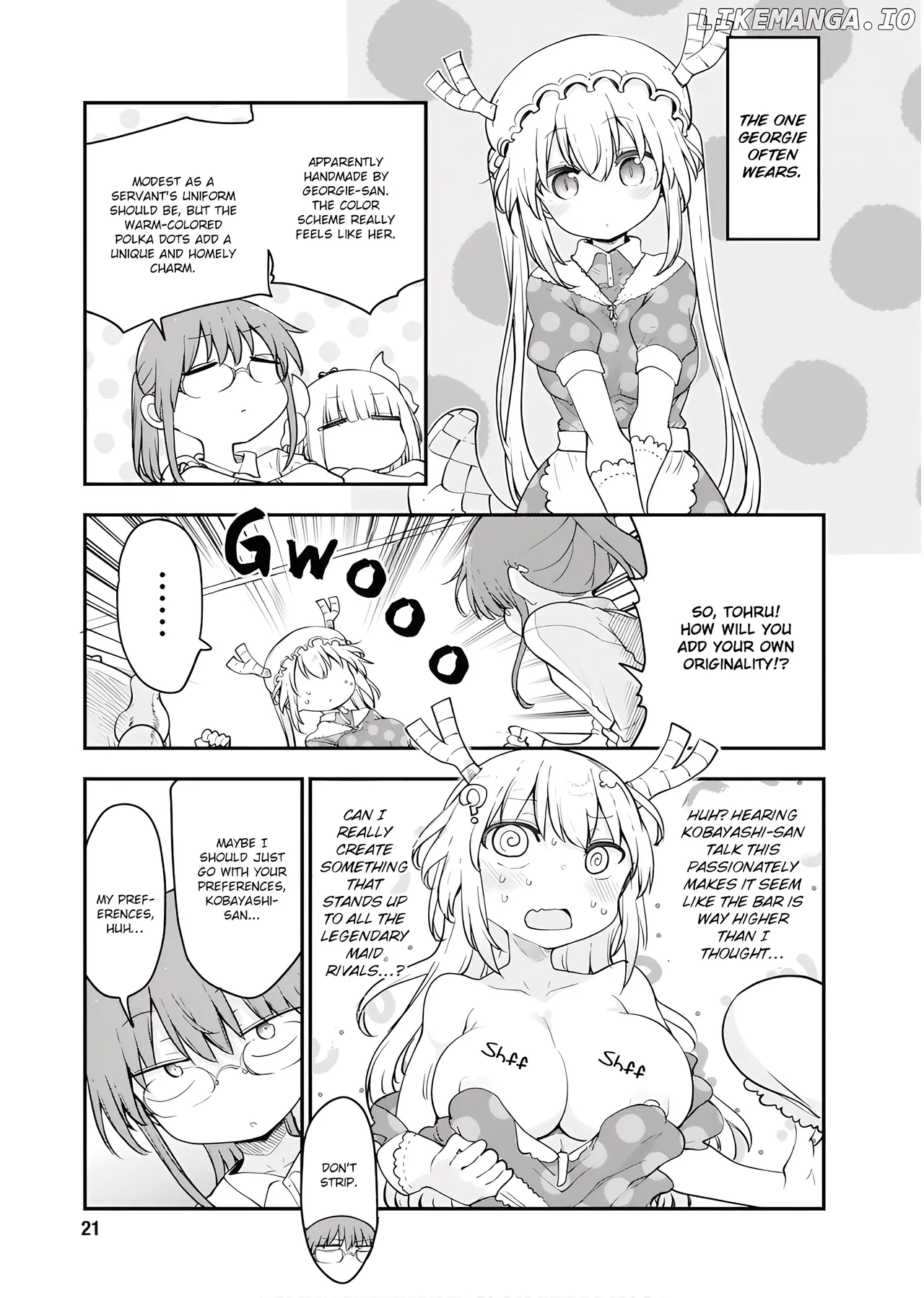 Kobayashi-san Chi No Maid Dragon - Fan Service Manga ecchi panels. page 21 featuring quetzalcoatl kobayashi-san-chi no maid dragon parody - read online free