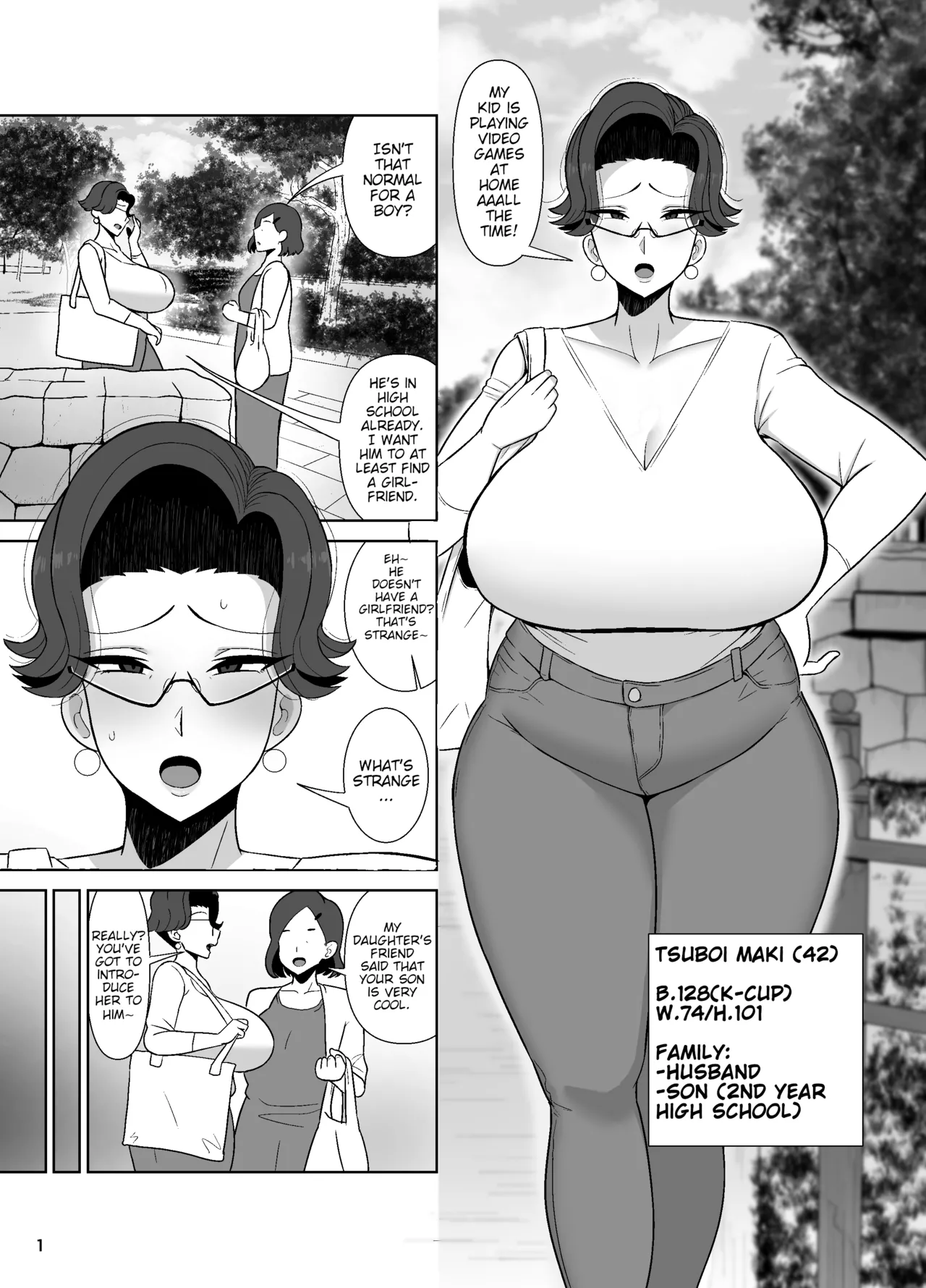 [Tokkuni Tokku (Shamidou Maichimonji)] Tsuboi Maki (42) wa 2-fun-go Musuko to Oyako de Sex o Suru | It took Tsuboi Maki (42) Two Minutes to Have Incest with Her Son. [English] [Poranya] - Page 2