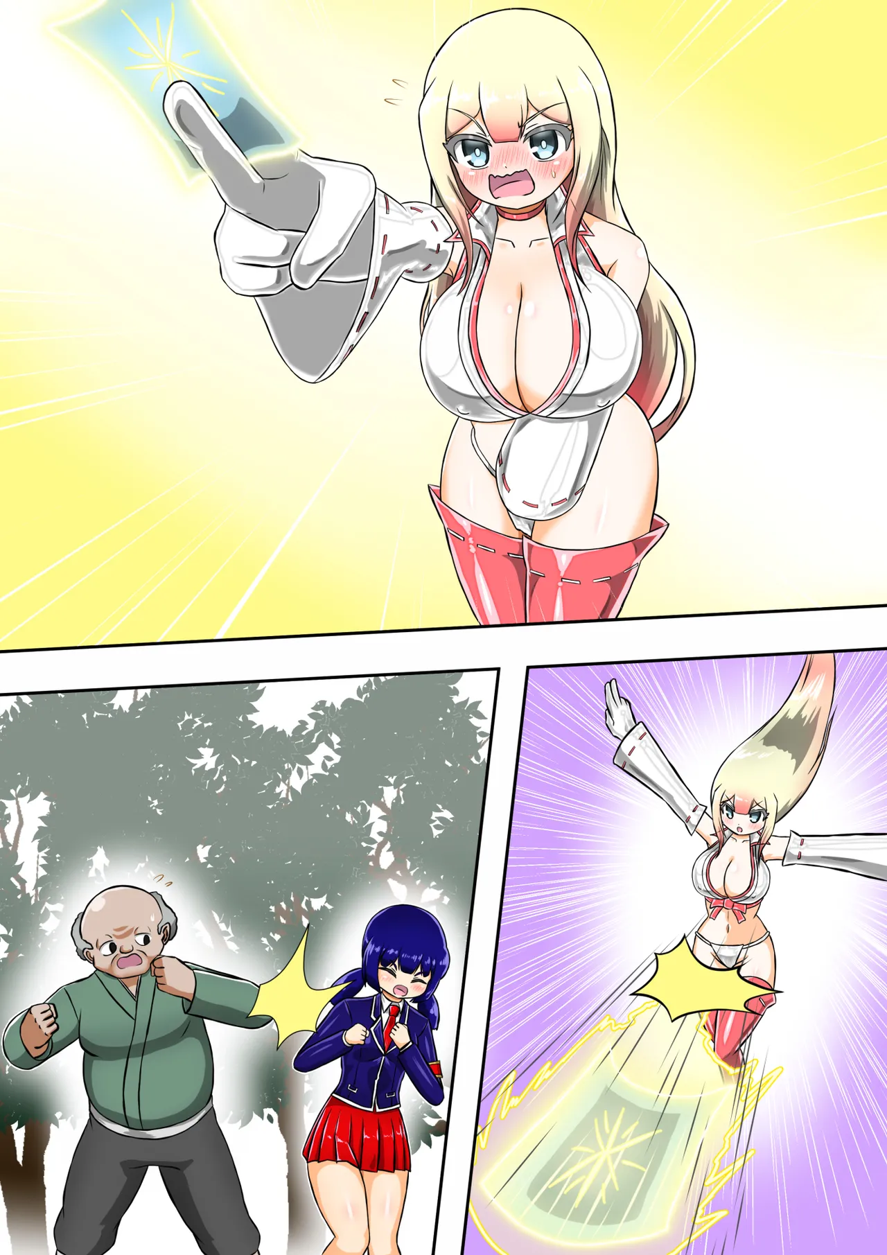 Kikihime no Gyaru Miko Tomori VS Kase no Kyodan page 71 original parody - big breasts old man hentai manga - read online free