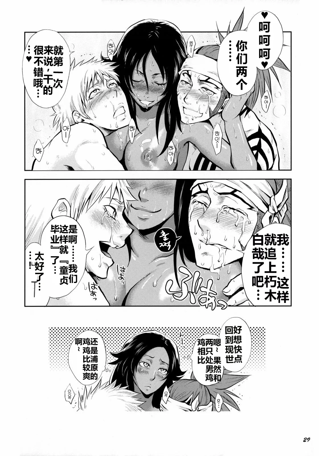 Yukemuri NyanNyan Jiken page 29 featuring ichigo kurosaki bleach parody - dark skin sole female hentai manga - read online free
