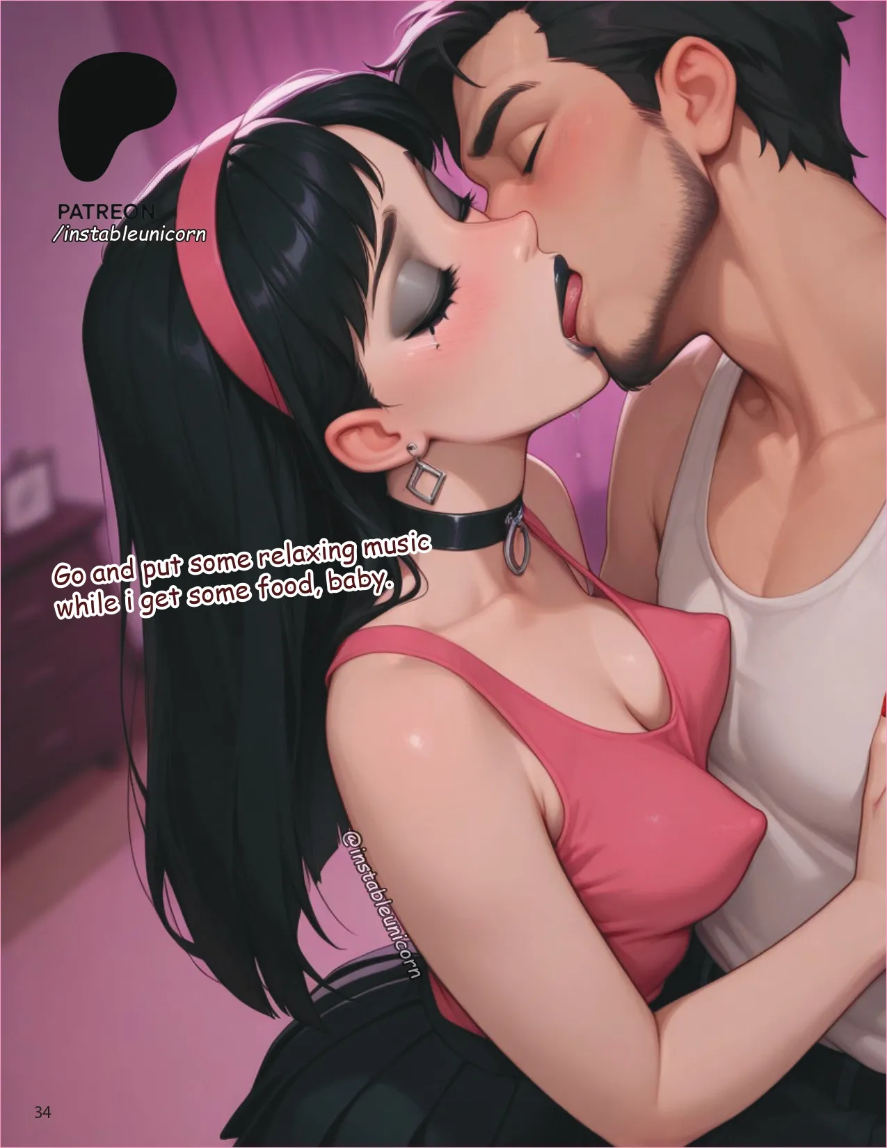 Becoming Luna 3 - InstableUnicorn - AI generated page 30 - sole male mind control hentai manga - read online free