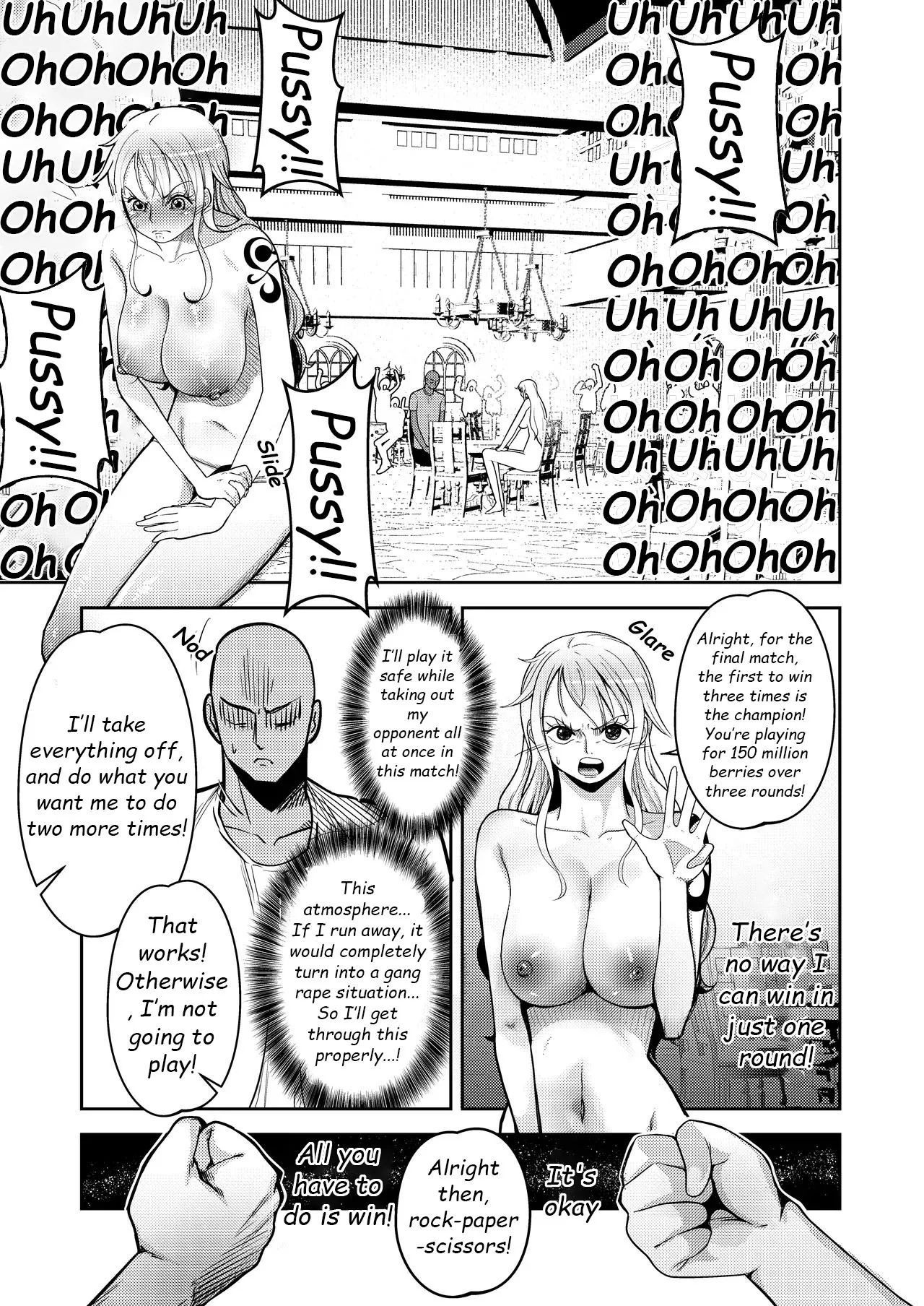 Hage Mob to Nami-san Wakarase Honban Yakyuuken page 11 featuring nami one piece parody - big breasts hairy hentai manga - read online free