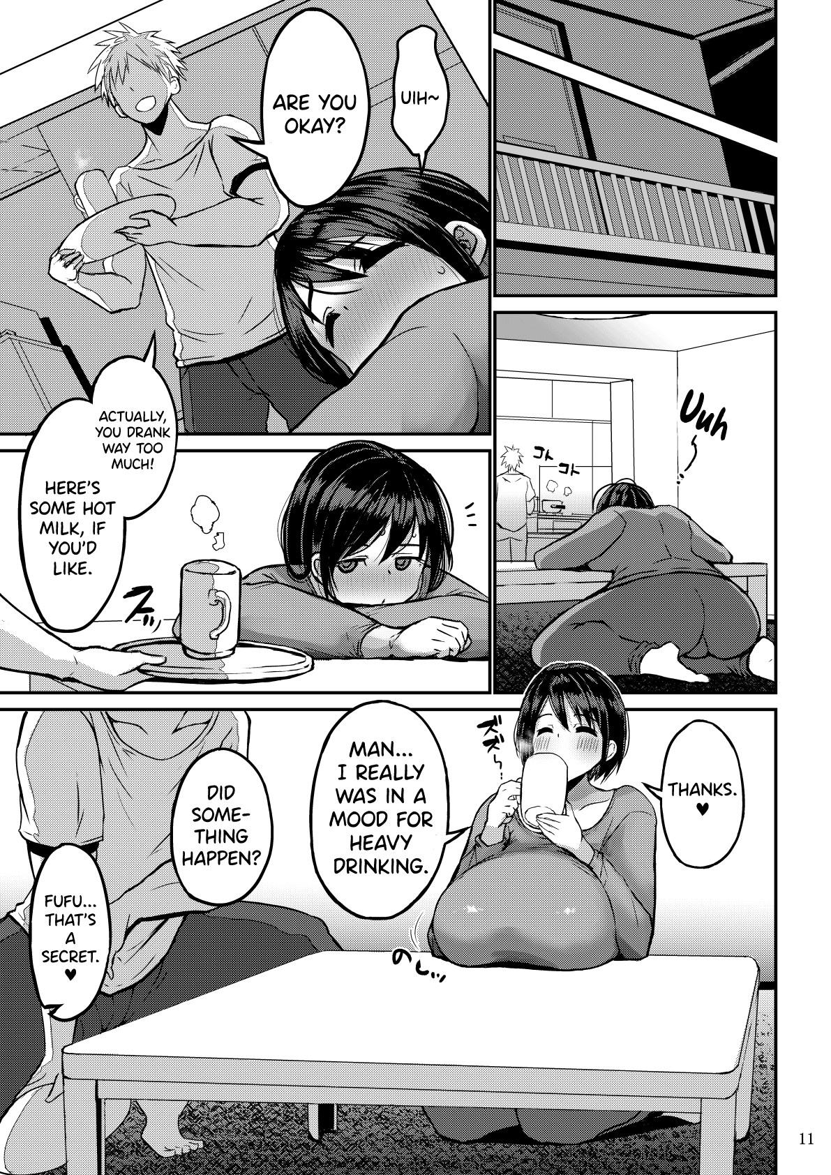 Yokkyuu Fuman ga Tamatte Hoka no Otoko no Chinpo Case ni Natteshimatta Oku-san page 12 original parody - milf sweating hentai manga - read online free