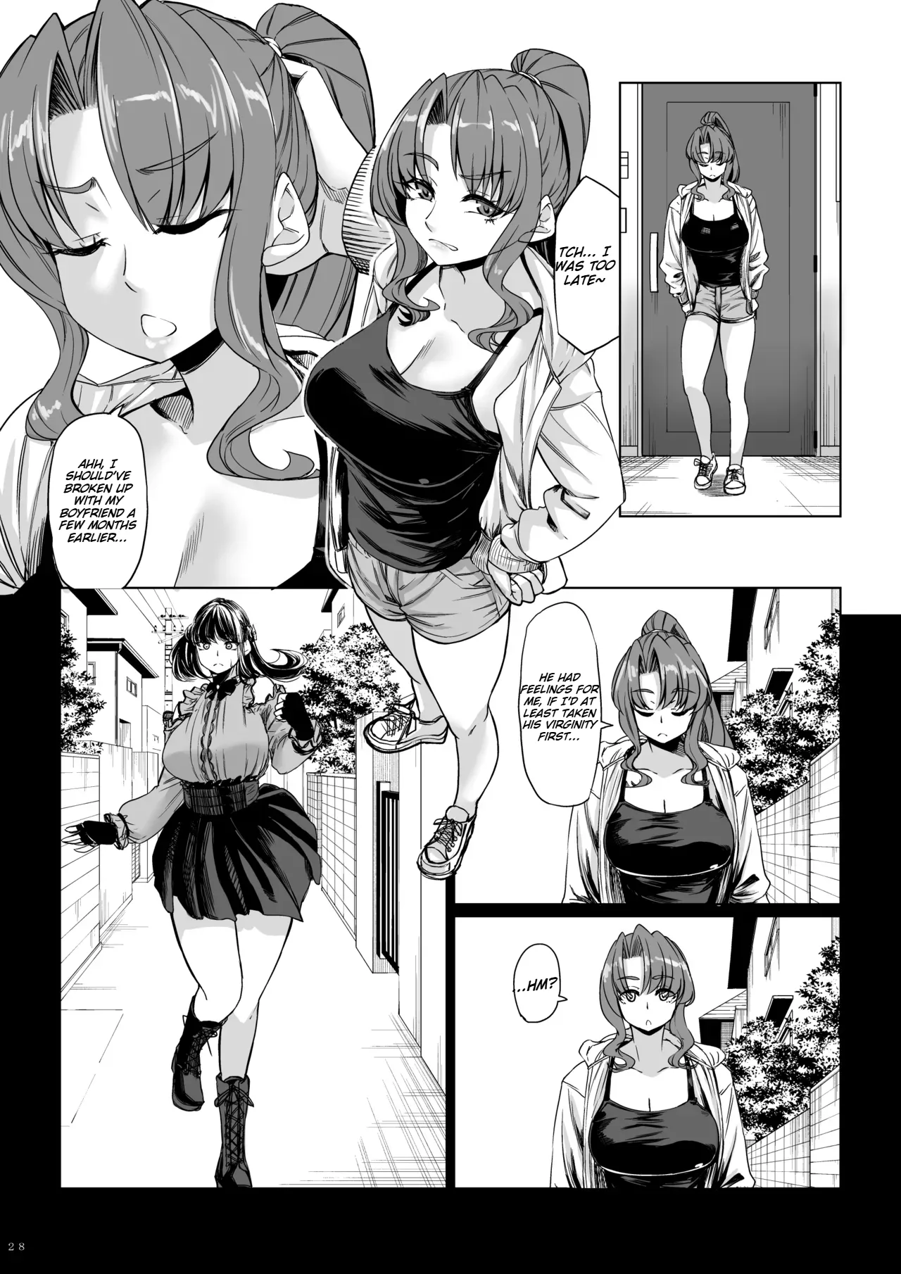 Shinchou 211 cm no Jirai-kei Joshi ni Nerawarete mou Nigerarenai 2 page 27 original parody - sole male paizuri hentai manga - read online free